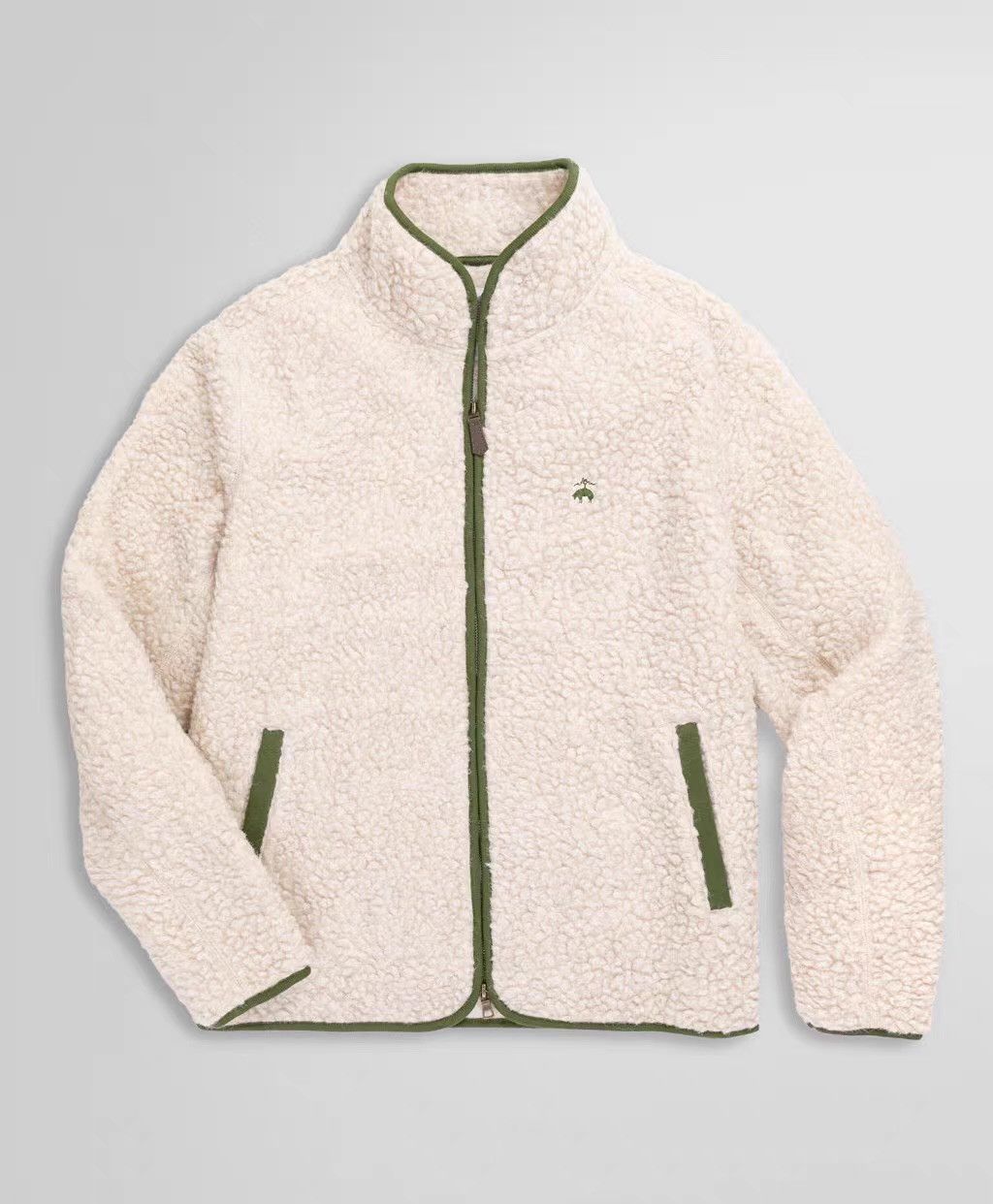 Brooks Brothers 2024AW Wool Python GF Logo Mock Neck Full-Zip Jacket Ｑ22 Size US M / EU 48-50 / 2 - 1 Thumbnail