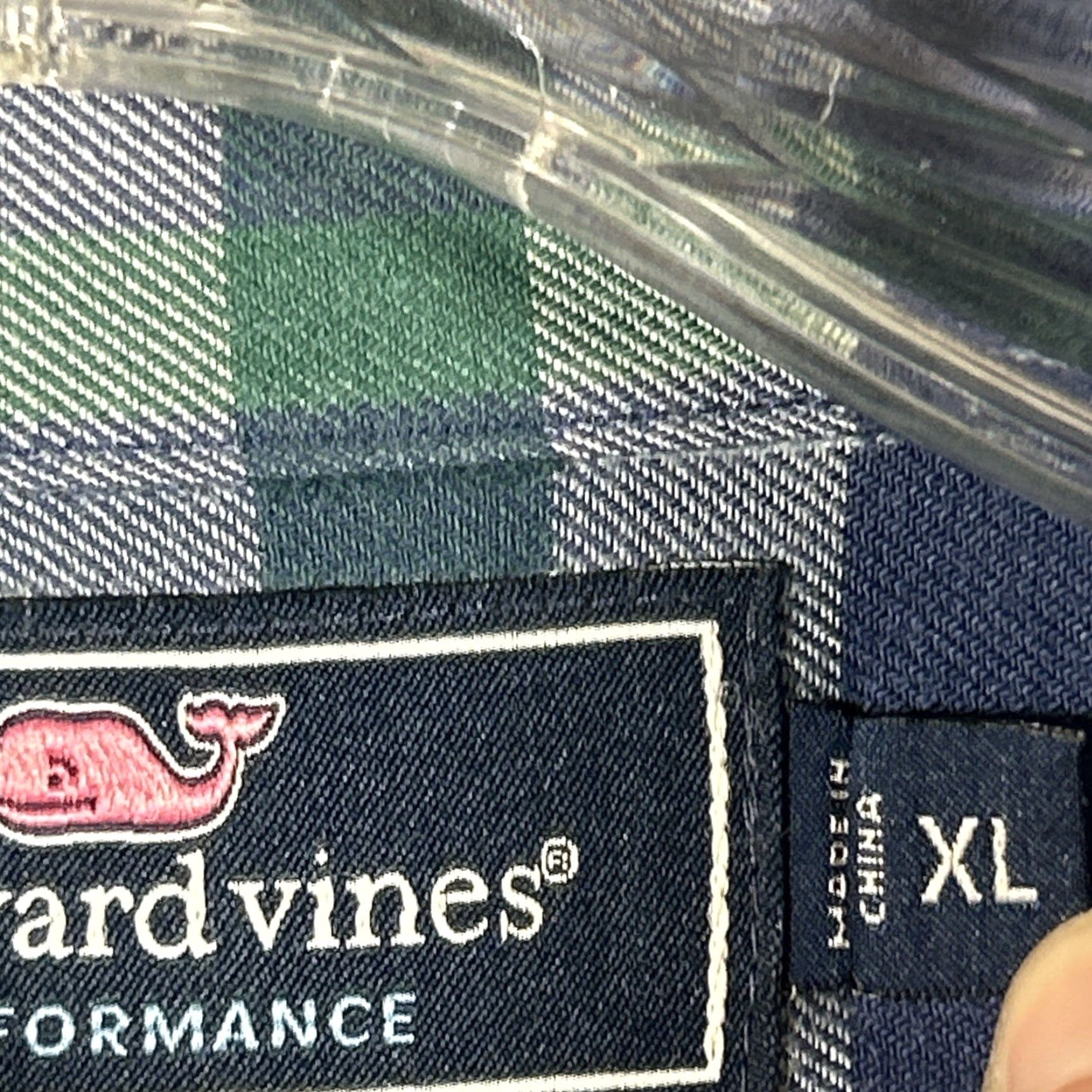 Vineyard Vines Vineyard Vines Shirt Mens XL Button-Down Crosby Performance Slim Fit Blue Plaid Long Sleeve Casual Shirt Size US XL / EU 56 / 4 - 4 Thumbnail