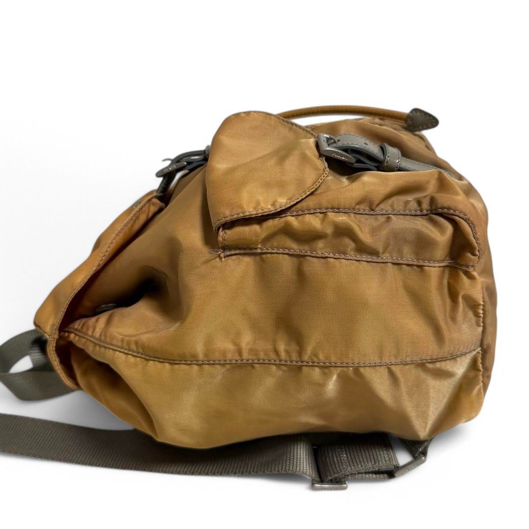 Prada Prada - Orange Nylon Backpack Rucksack Travel Luggage Size ONE SIZE - 4 Thumbnail