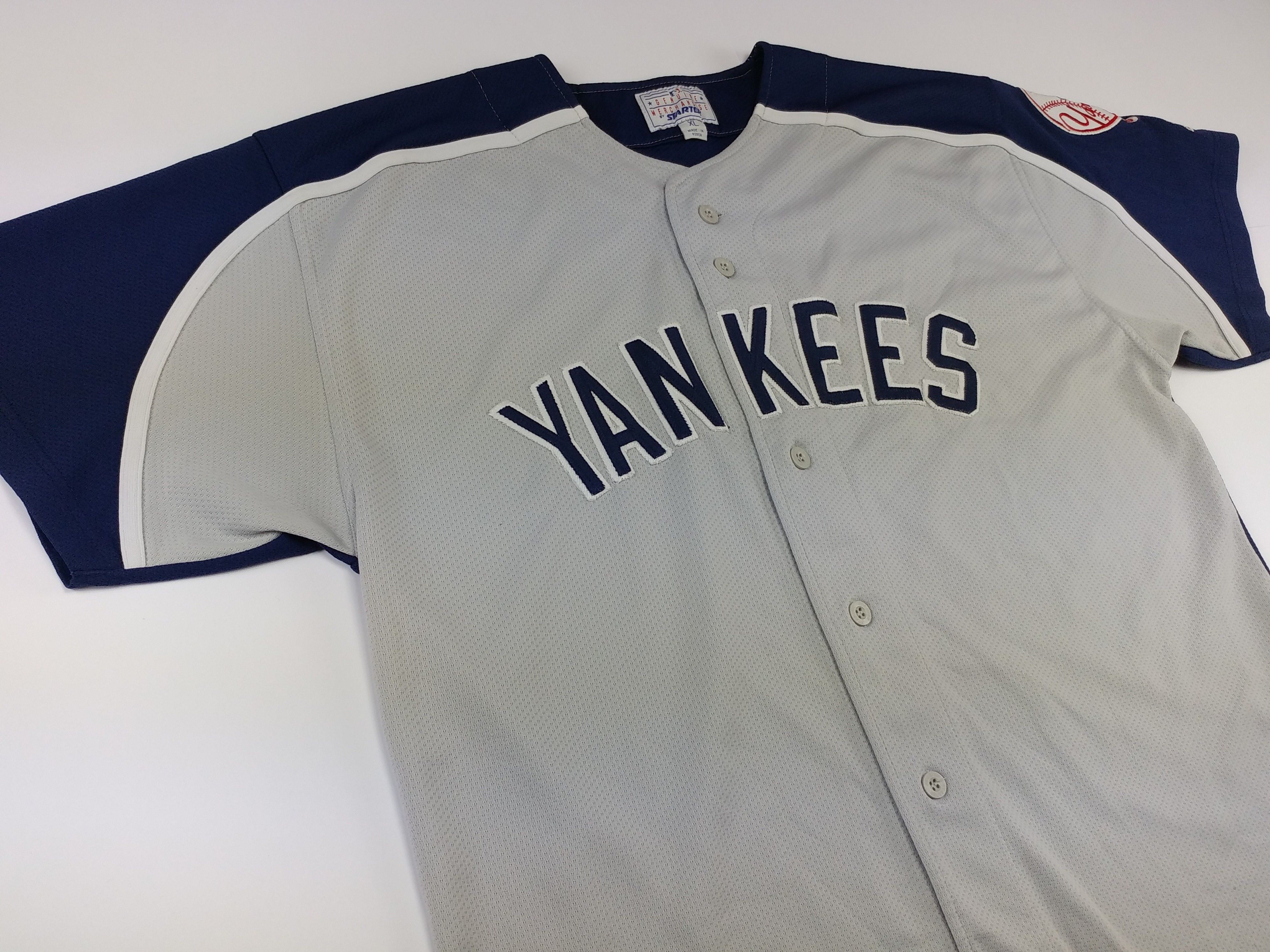 Starter MLB New York Yankees jersey, vintage baseball t-shirt 90s XL Size US XL / EU 56 / 4 - 5 Thumbnail