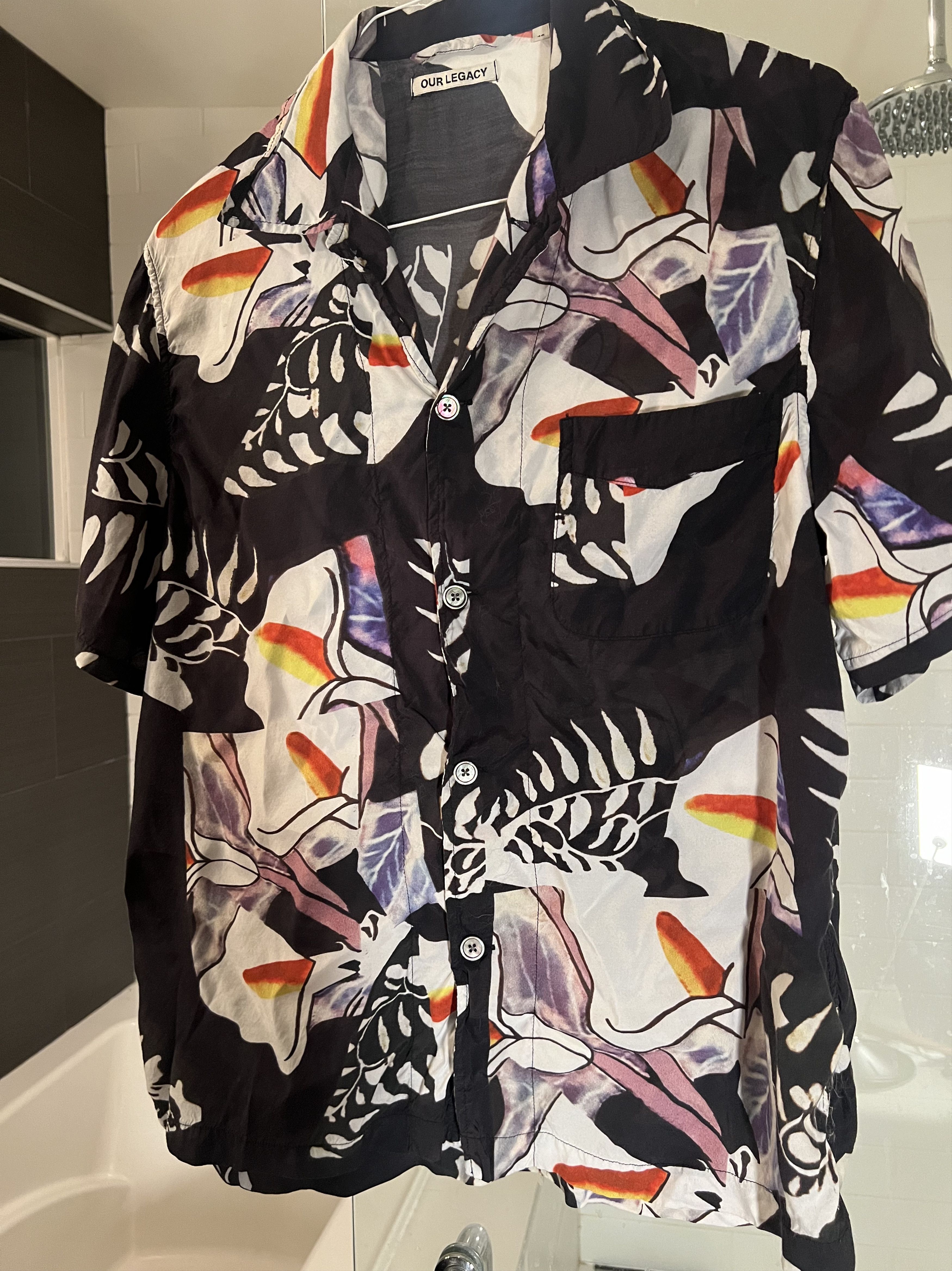 Our Legacy floral shirt - sz 46 Size US S / EU 44-46 / 1 - 1 Thumbnail
