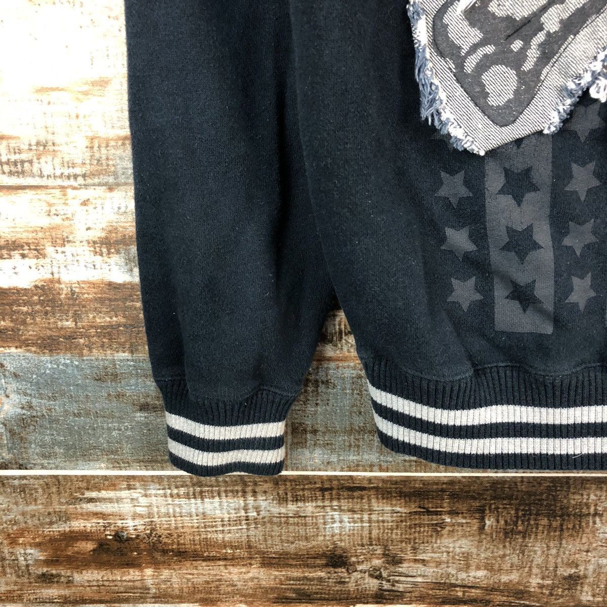 Japanese Brand DL Rad Sally skull Bombers varsity sweater Jacket #A2451 Size US M / EU 48-50 / 2 - 16 Thumbnail