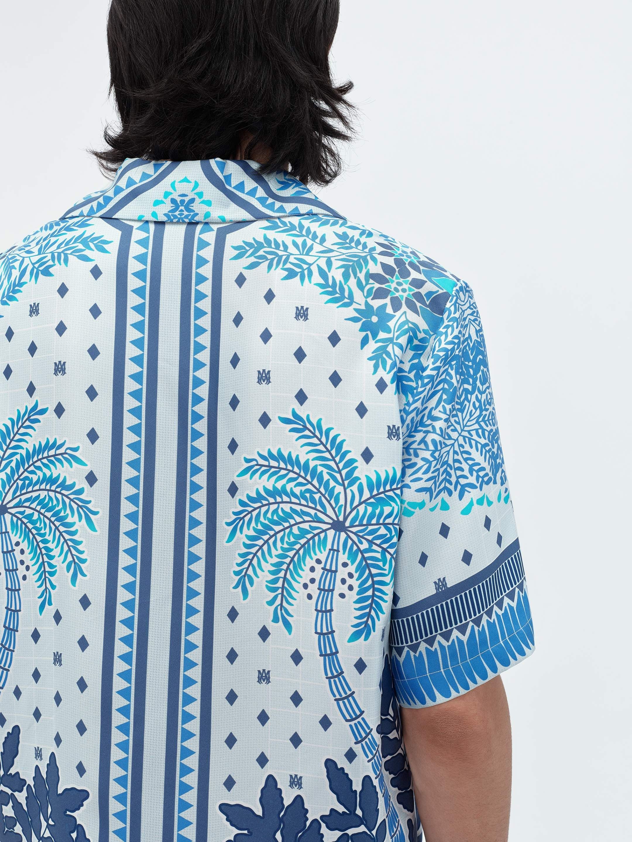 Amiri o1s1wg110425 Palm Tree Bowling Shirt in Multicolor Size US L / EU 52-54 / 3 - 8 Thumbnail