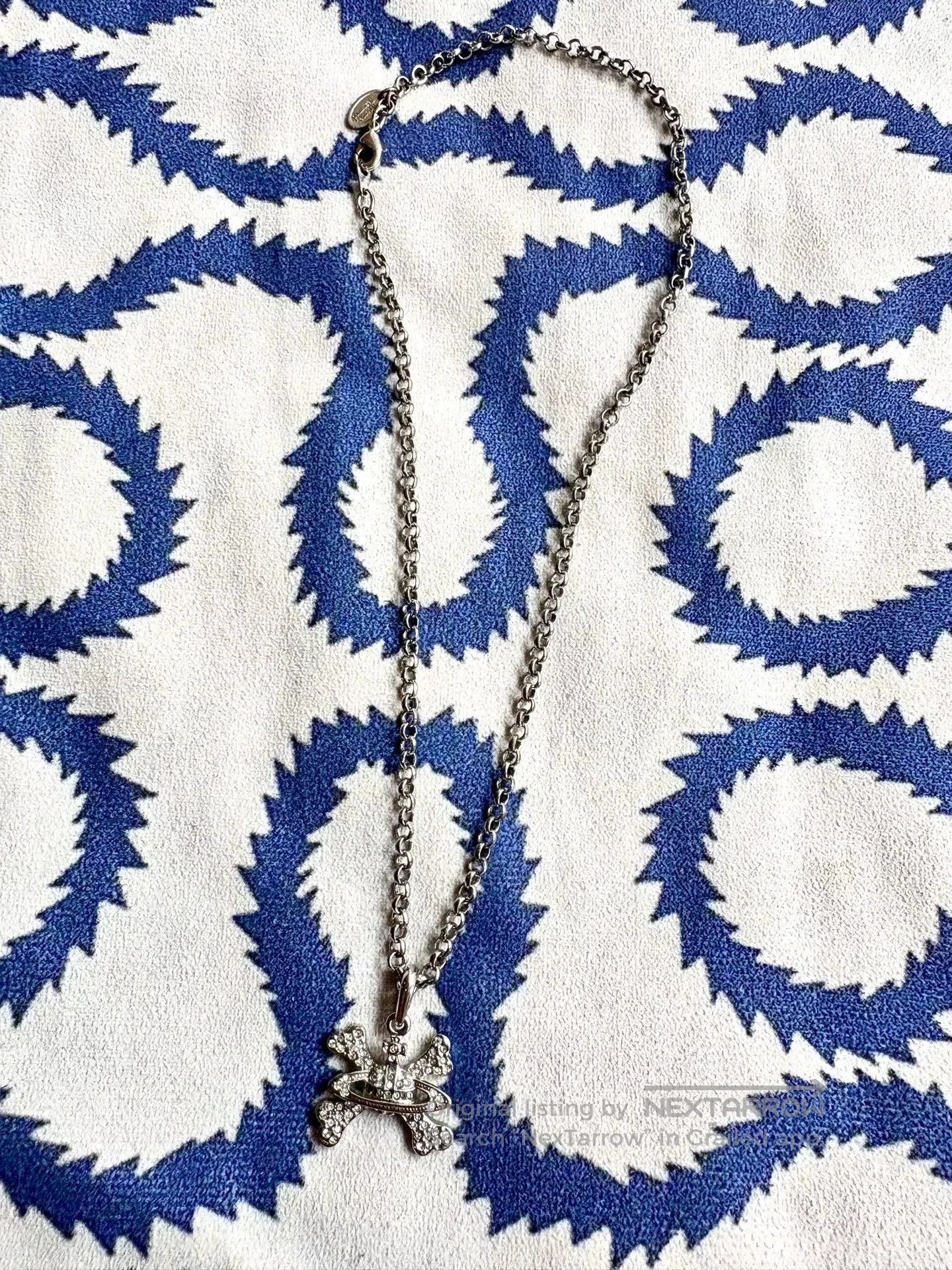 Vivienne Westwood Vivienne Westwood Silver Saturn Necklace. Size ONE SIZE - 2 Thumbnail