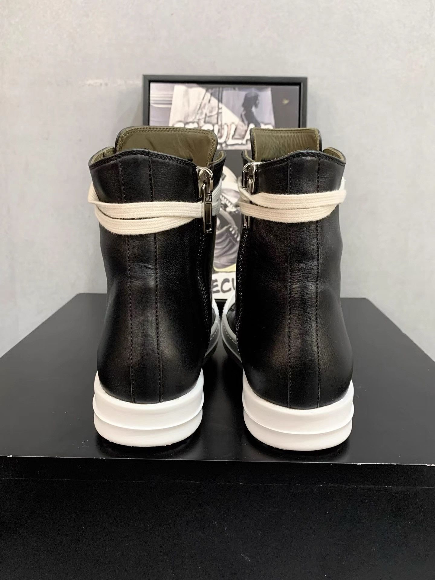 Rick Owens Rick Owens Mainline Leather Sneakers K34 Size US 6 / IT 36 - 7 Thumbnail