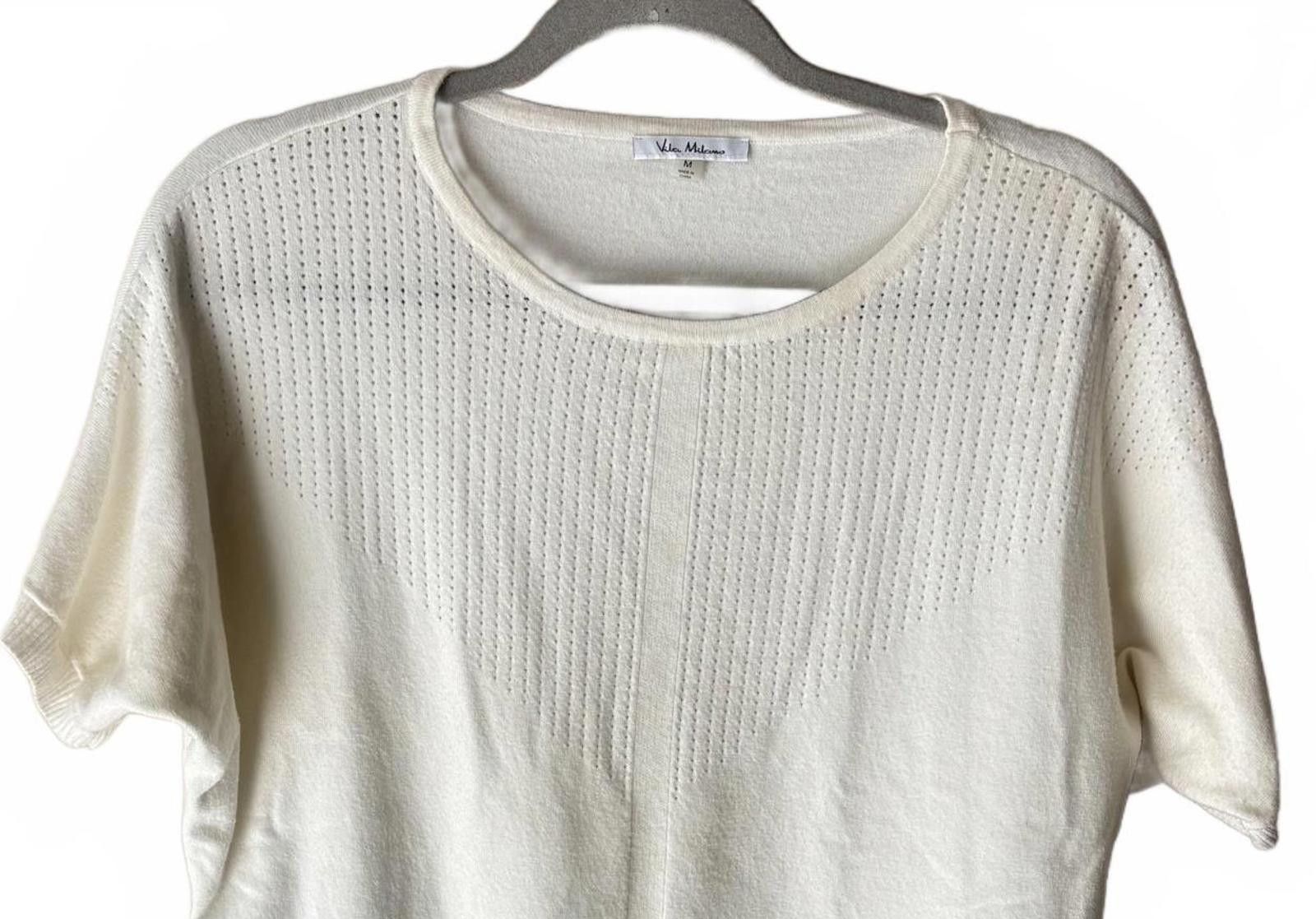 Other Vera Milano Cream Knit Top - Medium Size M / US 6-8 / IT 42-44 - 2 Thumbnail