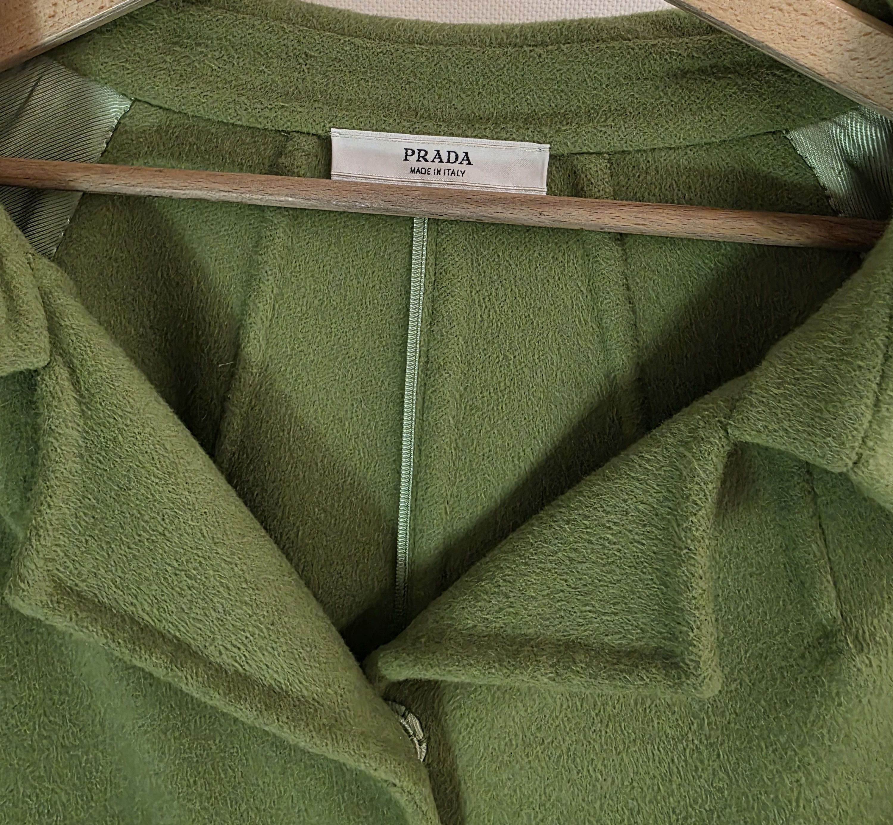Prada PRADA Vintage Virgin Wool Angora Green Coat perfect conditio Size M / US 6-8 / IT 42-44 - 4 Thumbnail