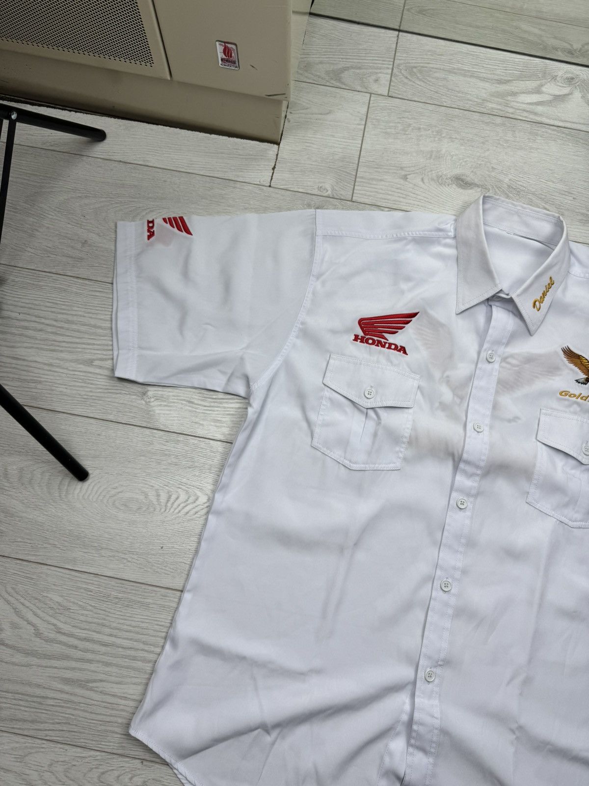 Honda × Vintage Vintage Honda Racing Woody Woodpecker Gold Wing Shirt Size US XXL / EU 58 / 5 - 2 Thumbnail