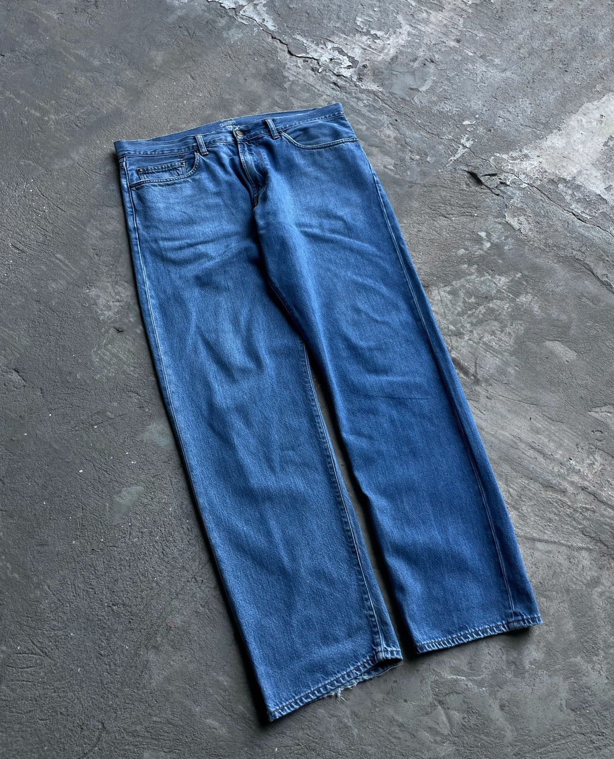 Carhartt × Carhartt Wip × Vintage Vintage Carhartt Washed Faded Pontiac Jeans Y2K Size US 36 / EU 52 - 4 Thumbnail