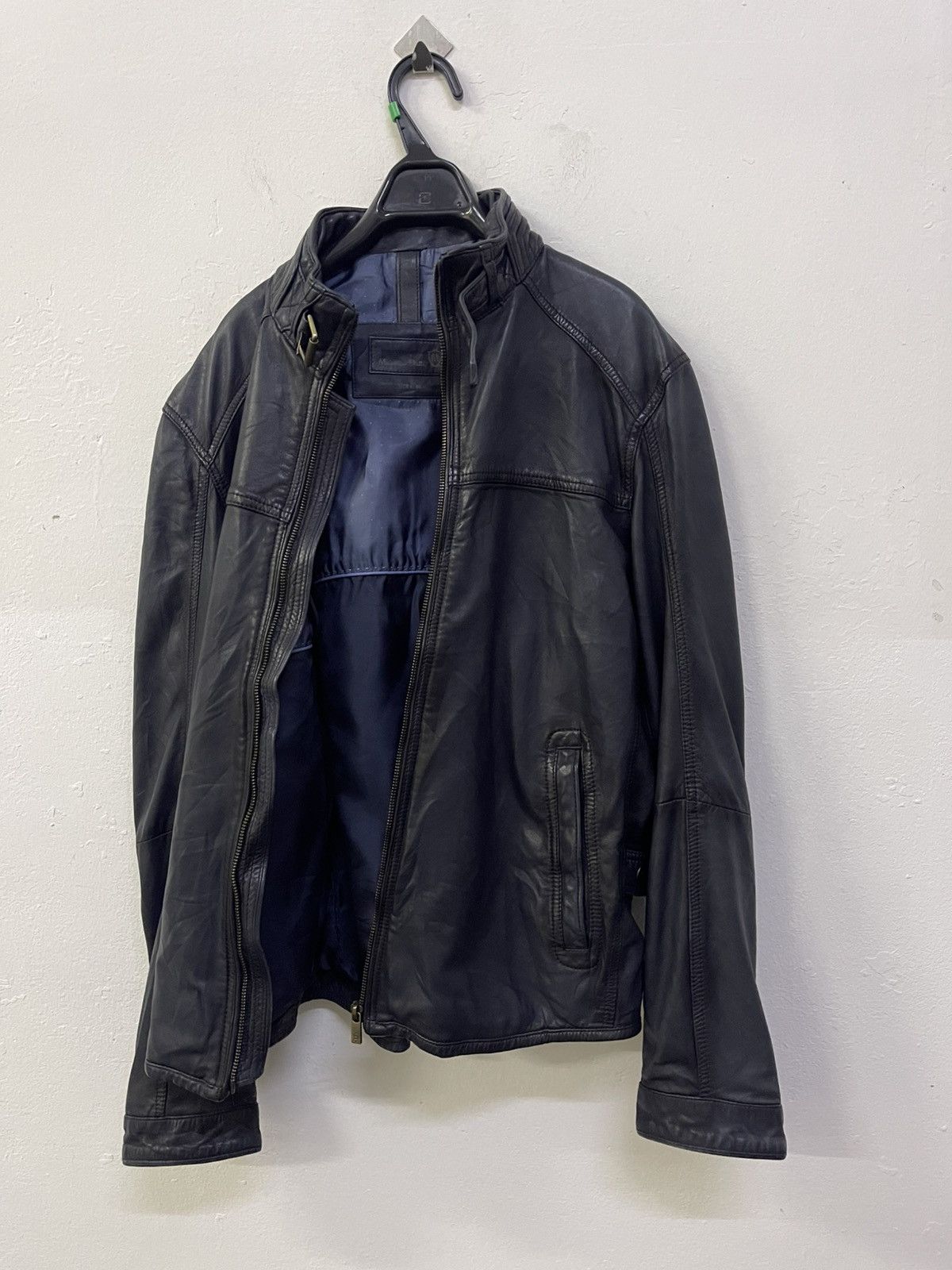 Massimo Dutti Leather Sheep Skin Bikers Jacket Size US M / EU 48-50 / 2 - 3 Thumbnail