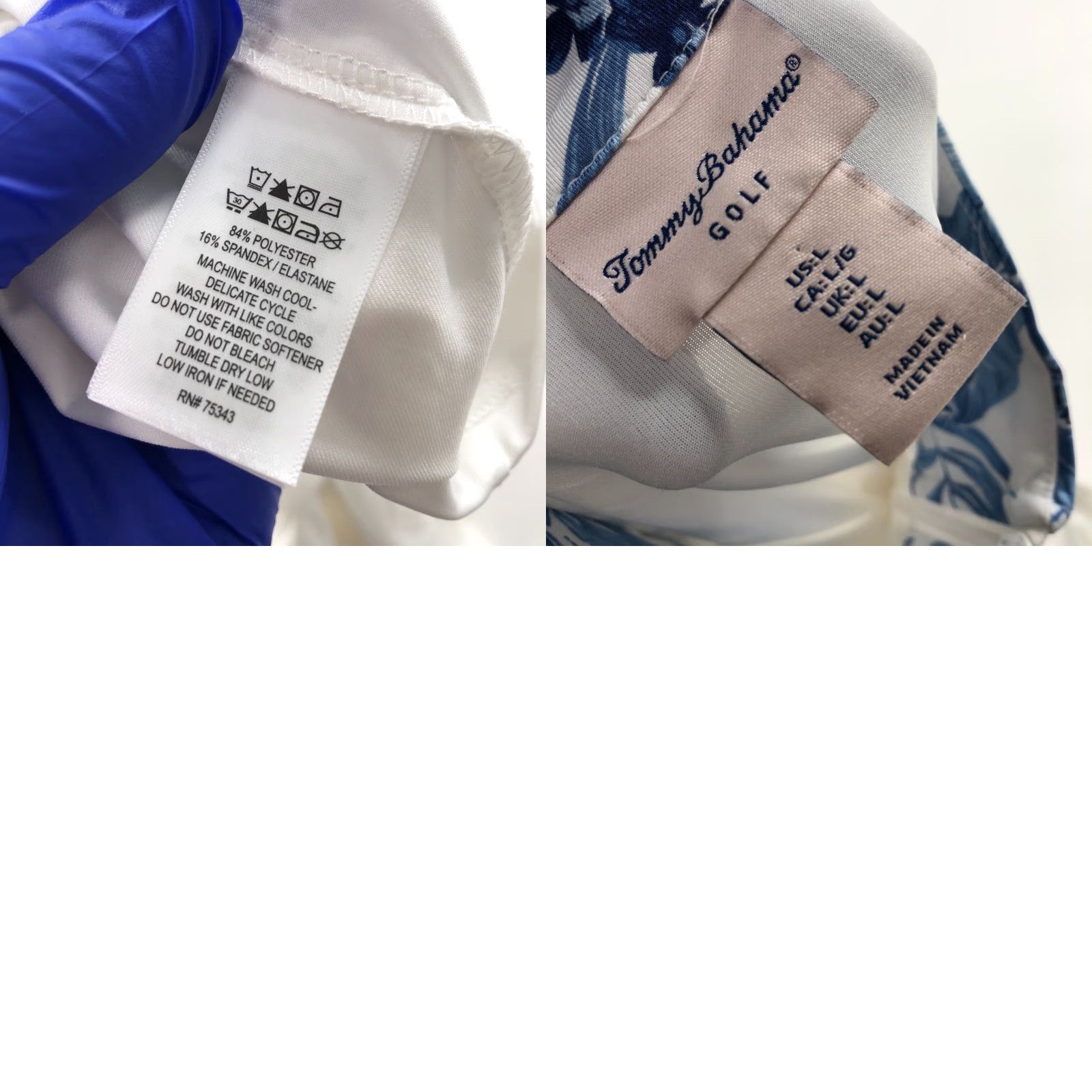 Tommy Bahama Tommy Bahama Golf Polo Shirt Women's Large White 1/4 Zip Short Sleeve Polo Shirt Size L / US 10 / IT 46 - 8 Thumbnail