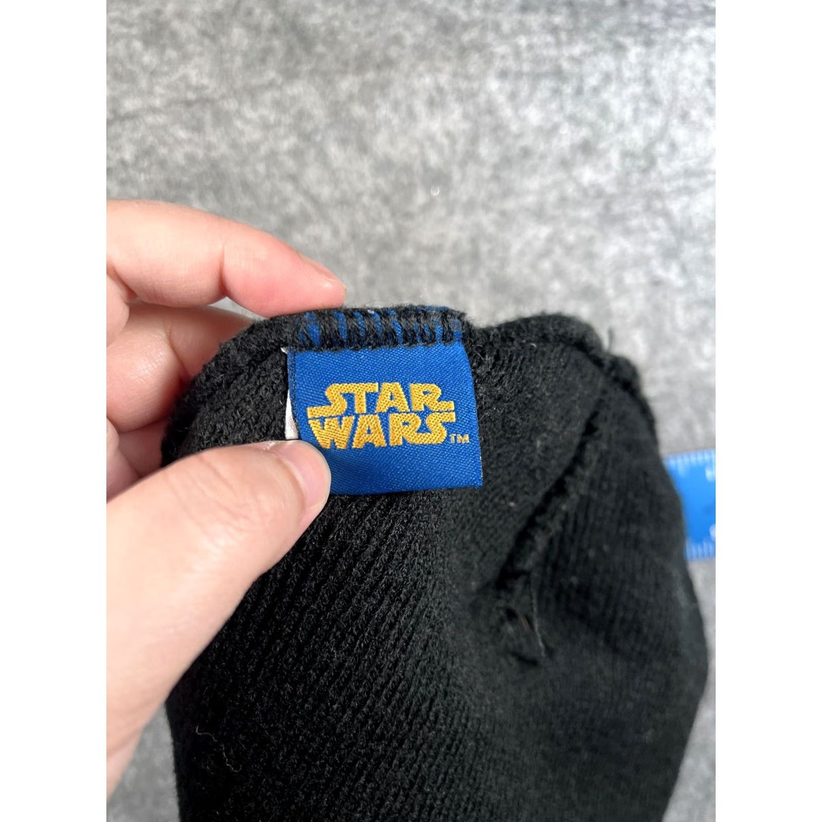 Star Wars Star Wars Beanie Mens One Size Black Striped Stormtrooper Knit Winter Casual Hat Size ONE SIZE - 7 Thumbnail
