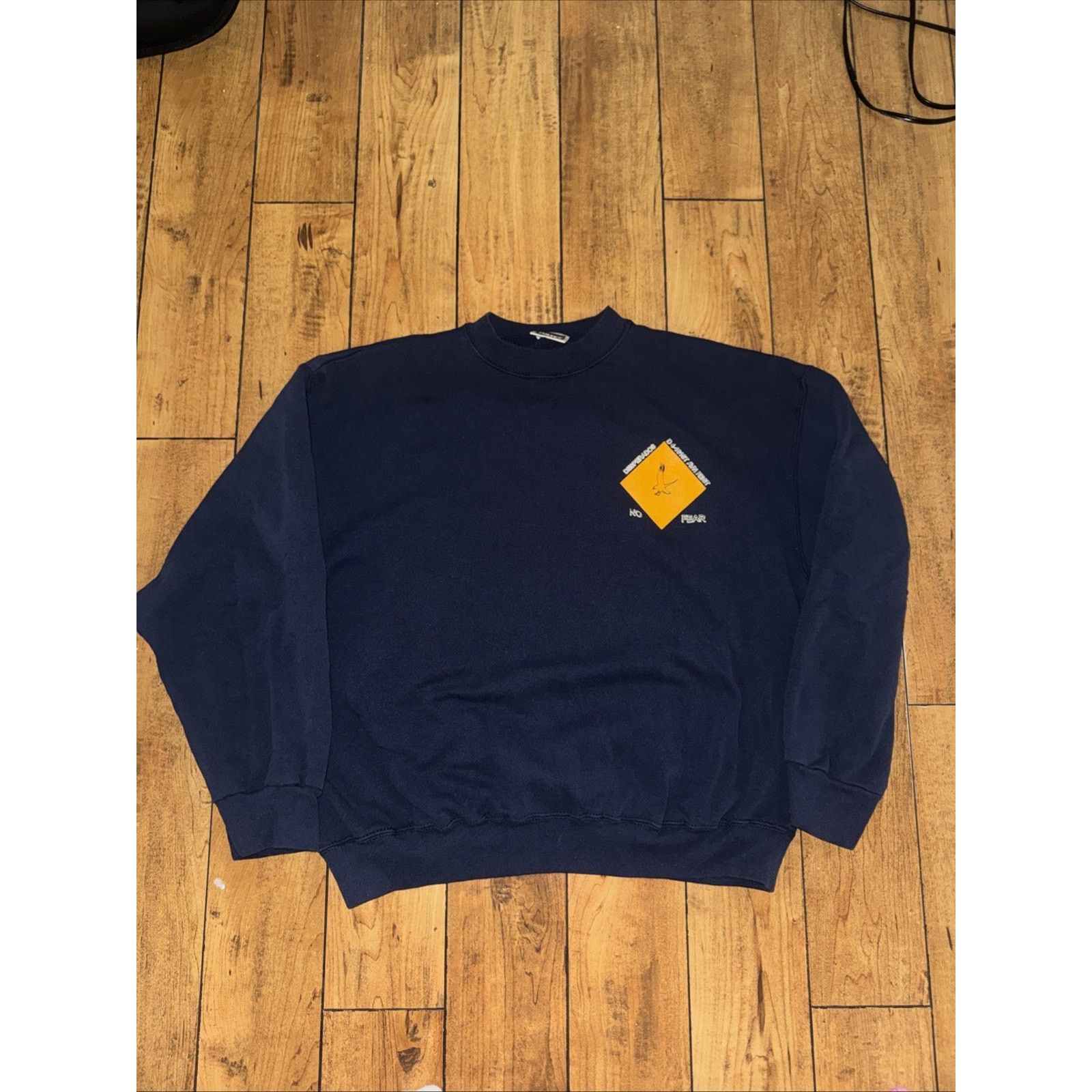 Tultex × Vintage Tultex Military Crewneck XL 24x24 Blue Made In USA Army Size US XL / EU 56 / 4 - 4 Thumbnail