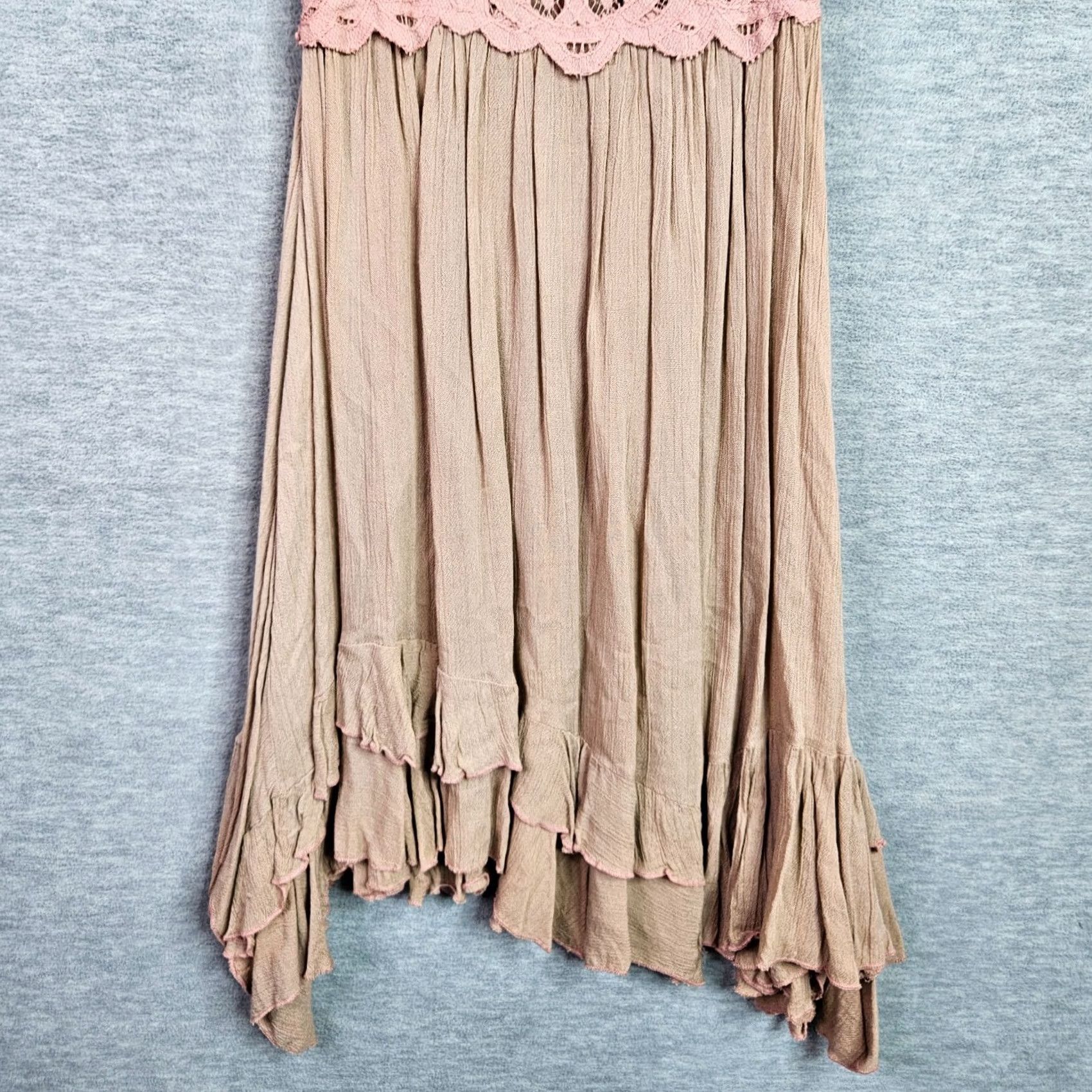 Free People Free People Women's Adella Slip Dress S Multicolor Lace Sleeve Short Size S / US 4 / IT 40 - 5 Thumbnail