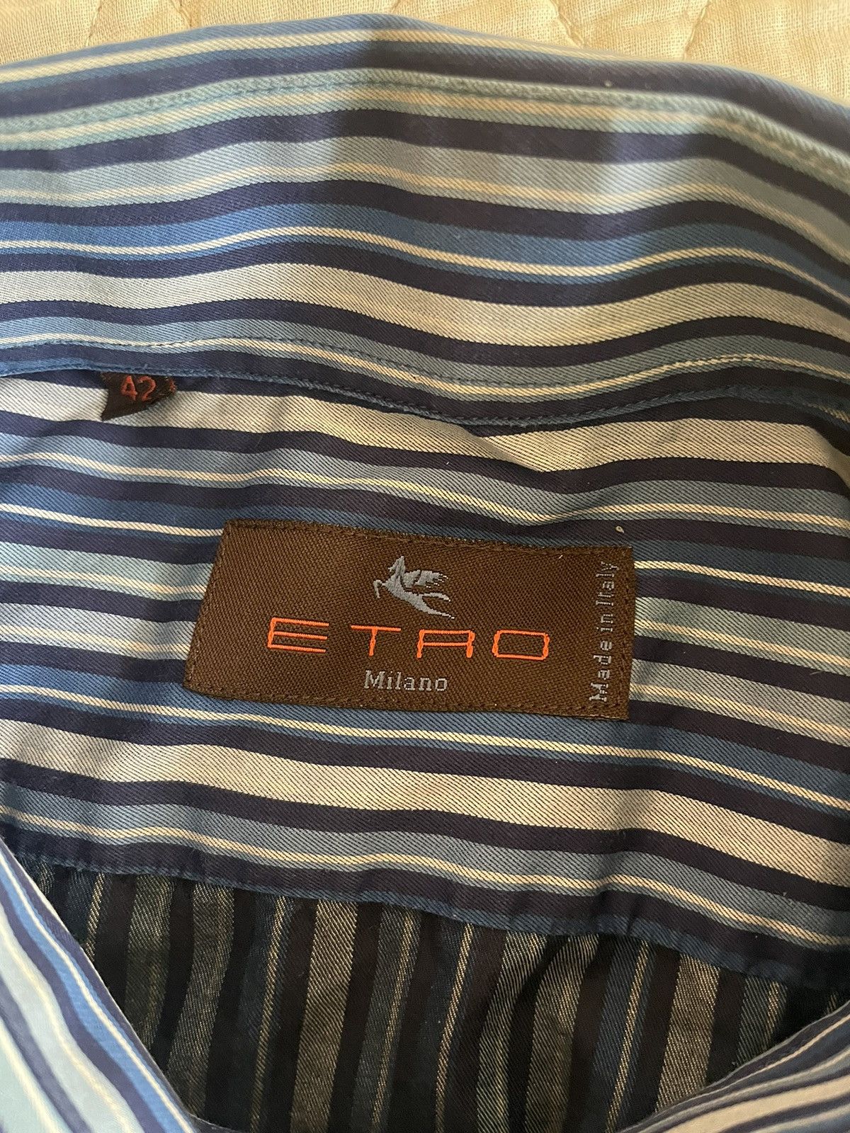 Etro Striped Sport Shirt Size US L / EU 52-54 / 3 - 5 Thumbnail