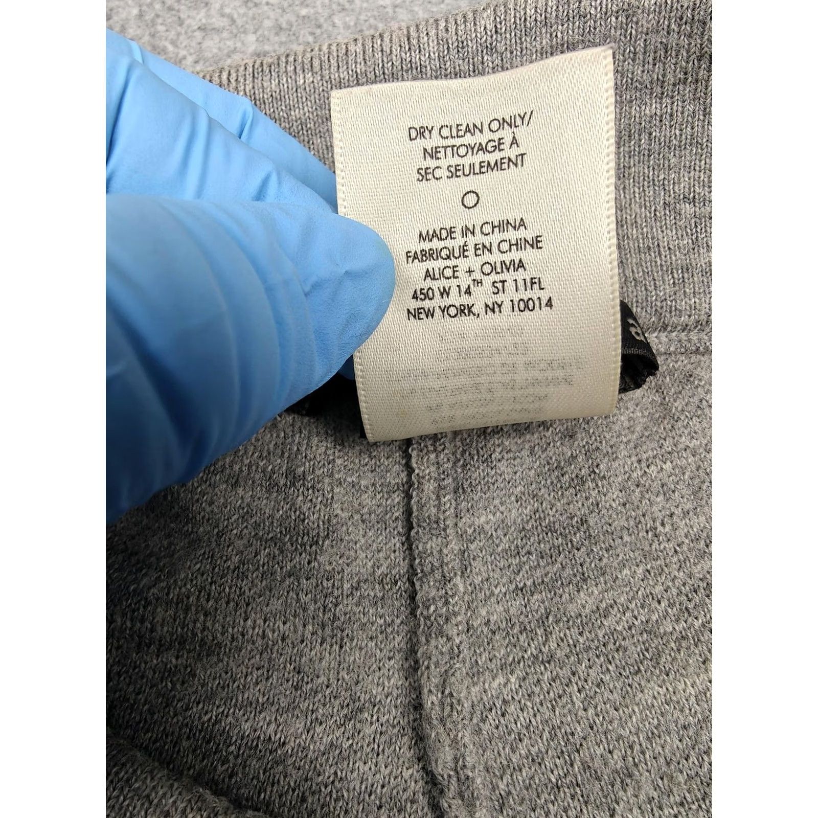 Alice + Olivia Alice + Olivia Pants Womens 0 Gray Wool Knit Jogger Lounge Cuffed Sweatpants Size 25" / US 0 / IT 36 - 3 Thumbnail