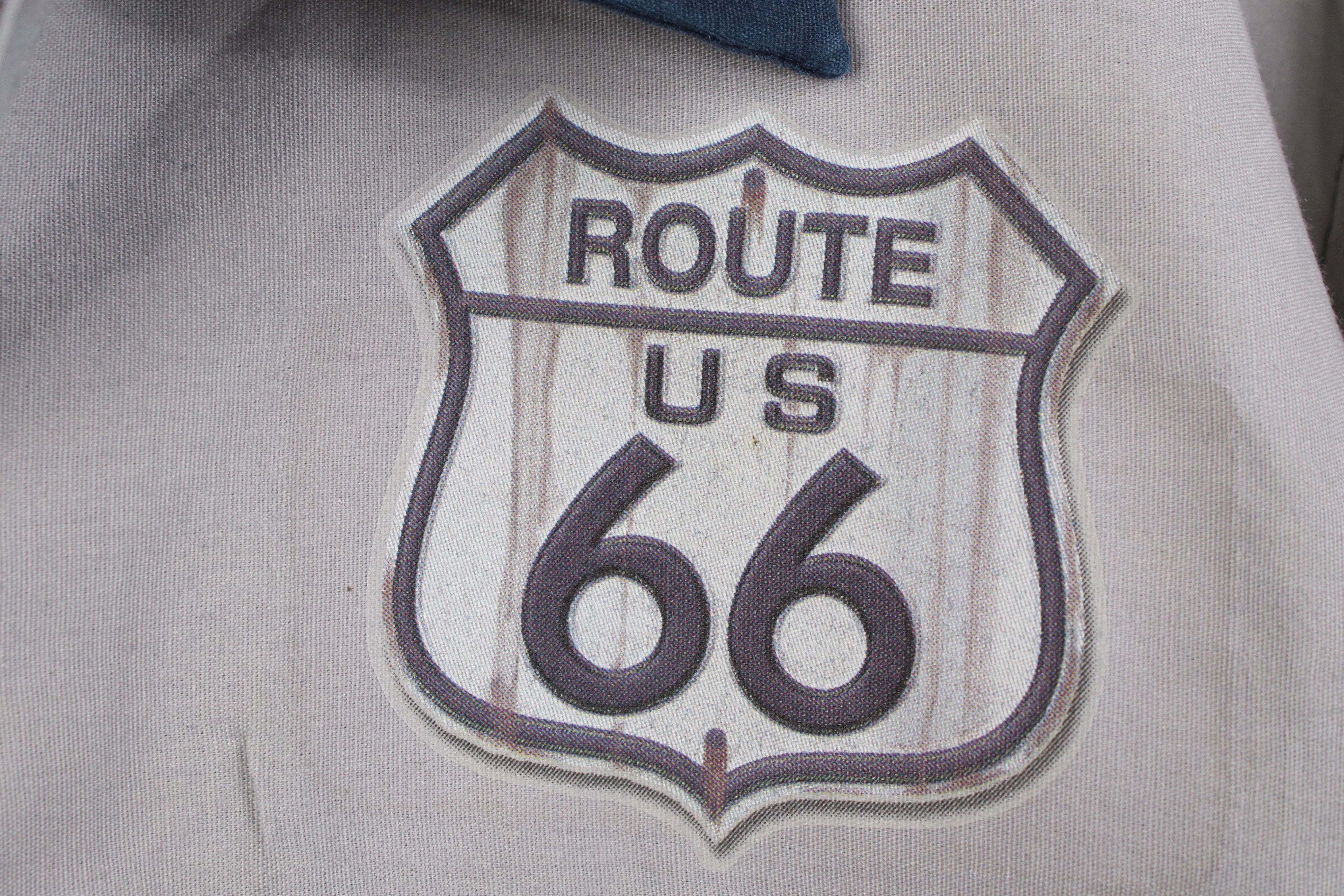 Vintage Vintage 90s Route 66 Pinup Hot Rod Mechanic Button Shirt Size US L / EU 52-54 / 3 - 4 Thumbnail