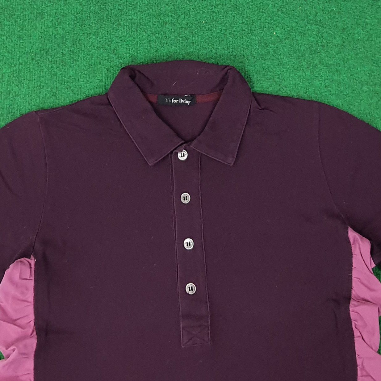 Y's Vintage Y's for Living by Yohji Yamamoto Polo Shirt C249N26 Size S / US 4 / IT 40 - 2 Thumbnail