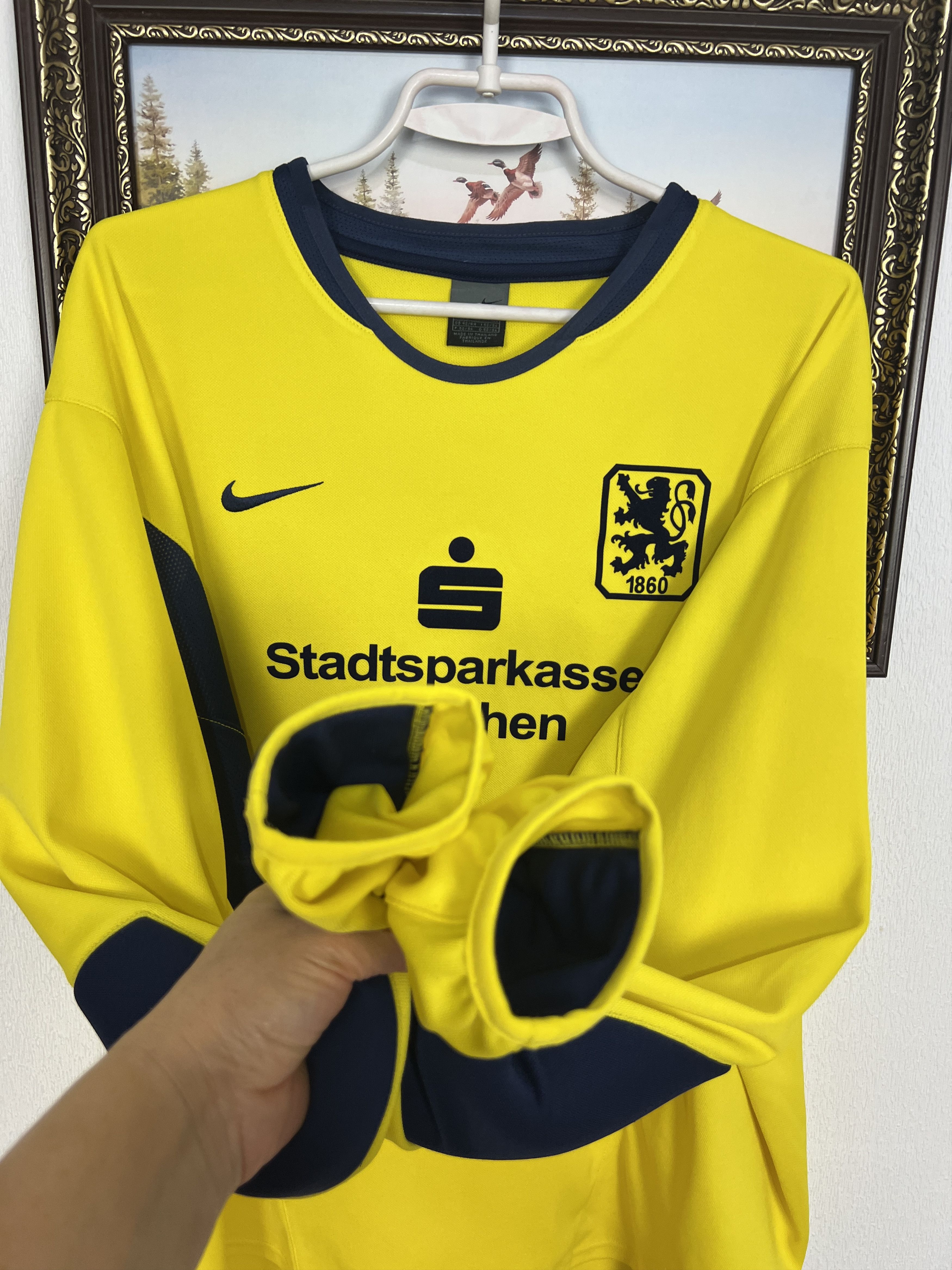 Nike 1860 Munich Goalkeeper football shirt Soccer Jersey Trikot Size US L / EU 52-54 / 3 - 6 Thumbnail