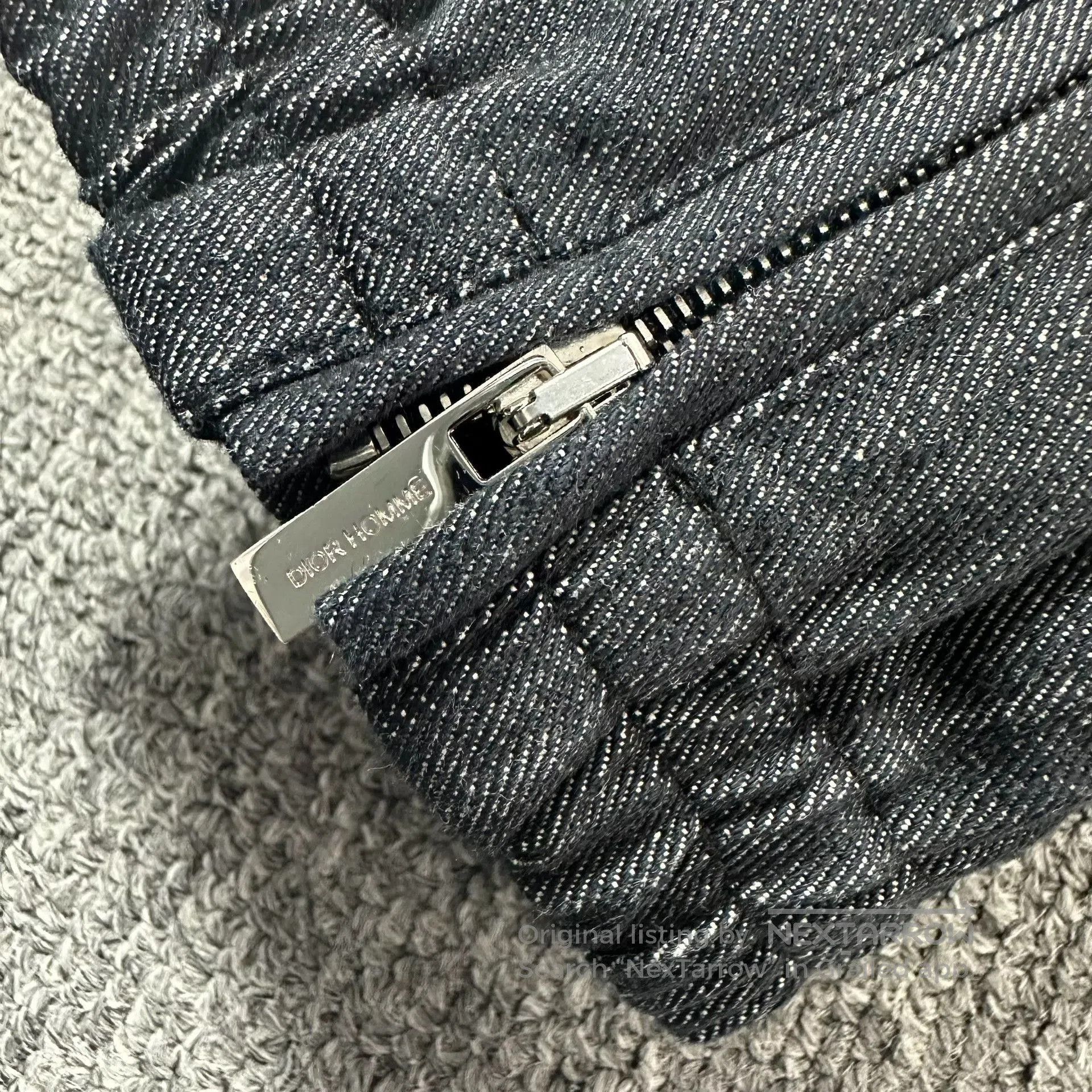 Dior Dior Gray Denim Side Zip Drawstring Pants. Size US 28 / EU 44 - 3 Thumbnail