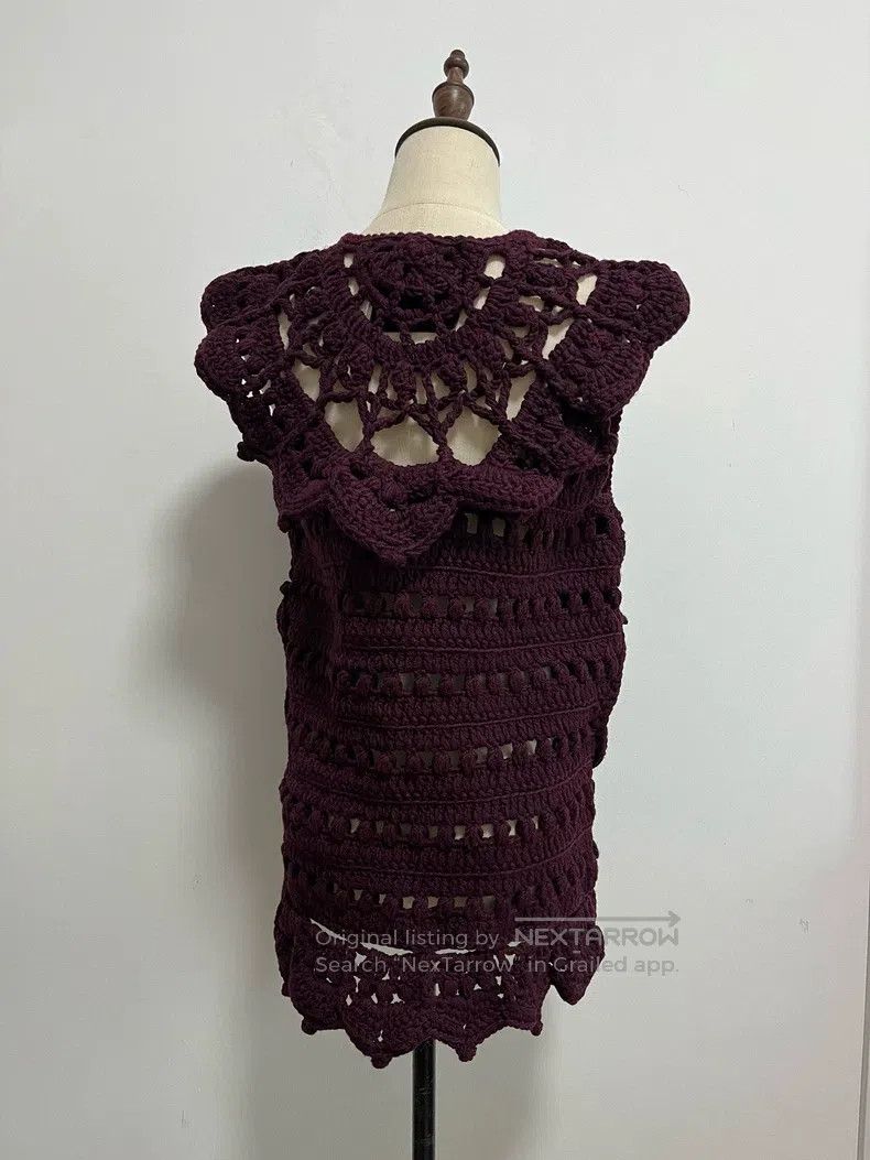 Japanese Brand Japanese Brand size F Crochet openwork vest, butterfly kni Size S / US 4 / IT 40 - 2 Thumbnail