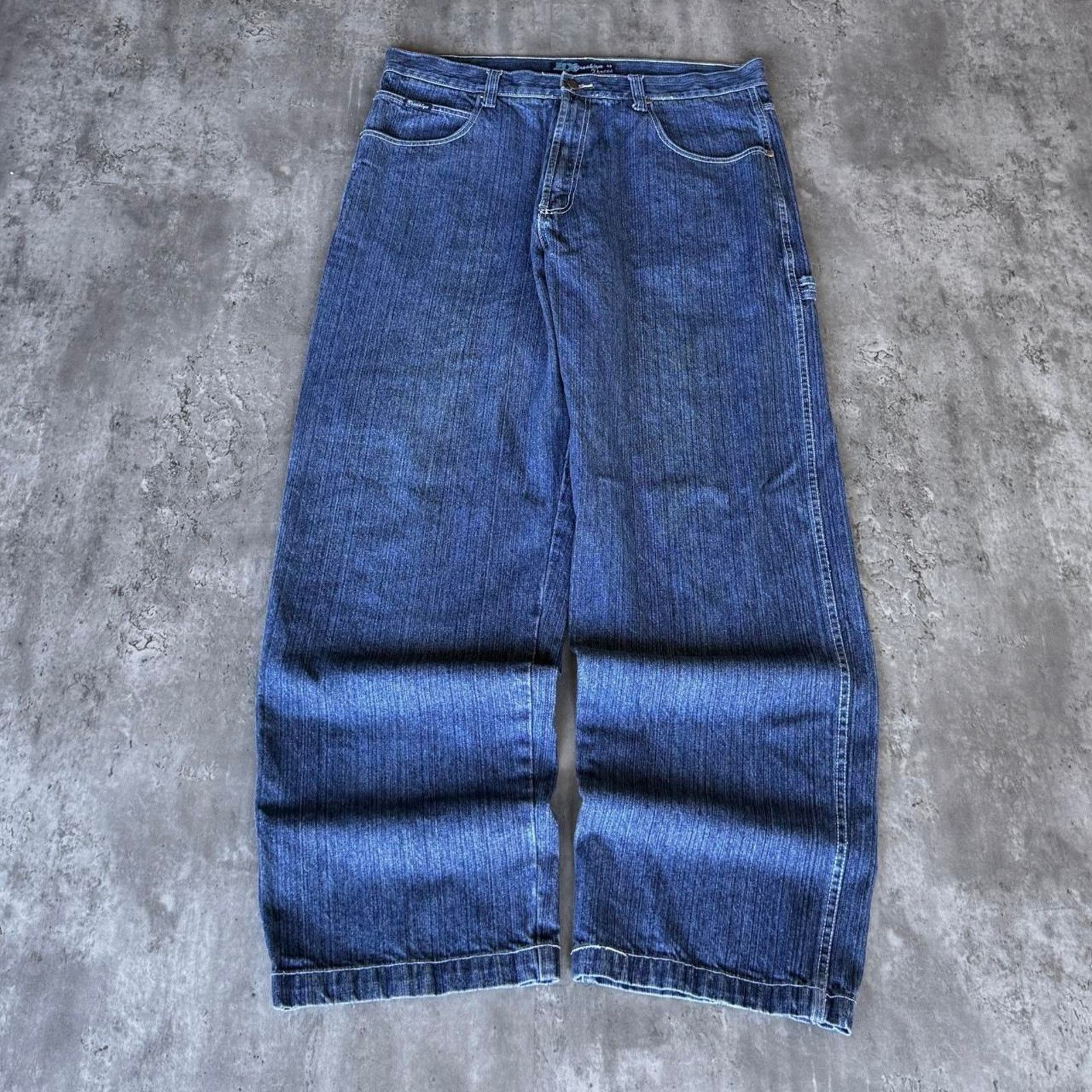 Brooklyn Xpress × JNCO × Southpole Vintage Y2K Brooklyn Xpress Baggy Southpole Carpenter Jeans Size US 39 - 2 Thumbnail