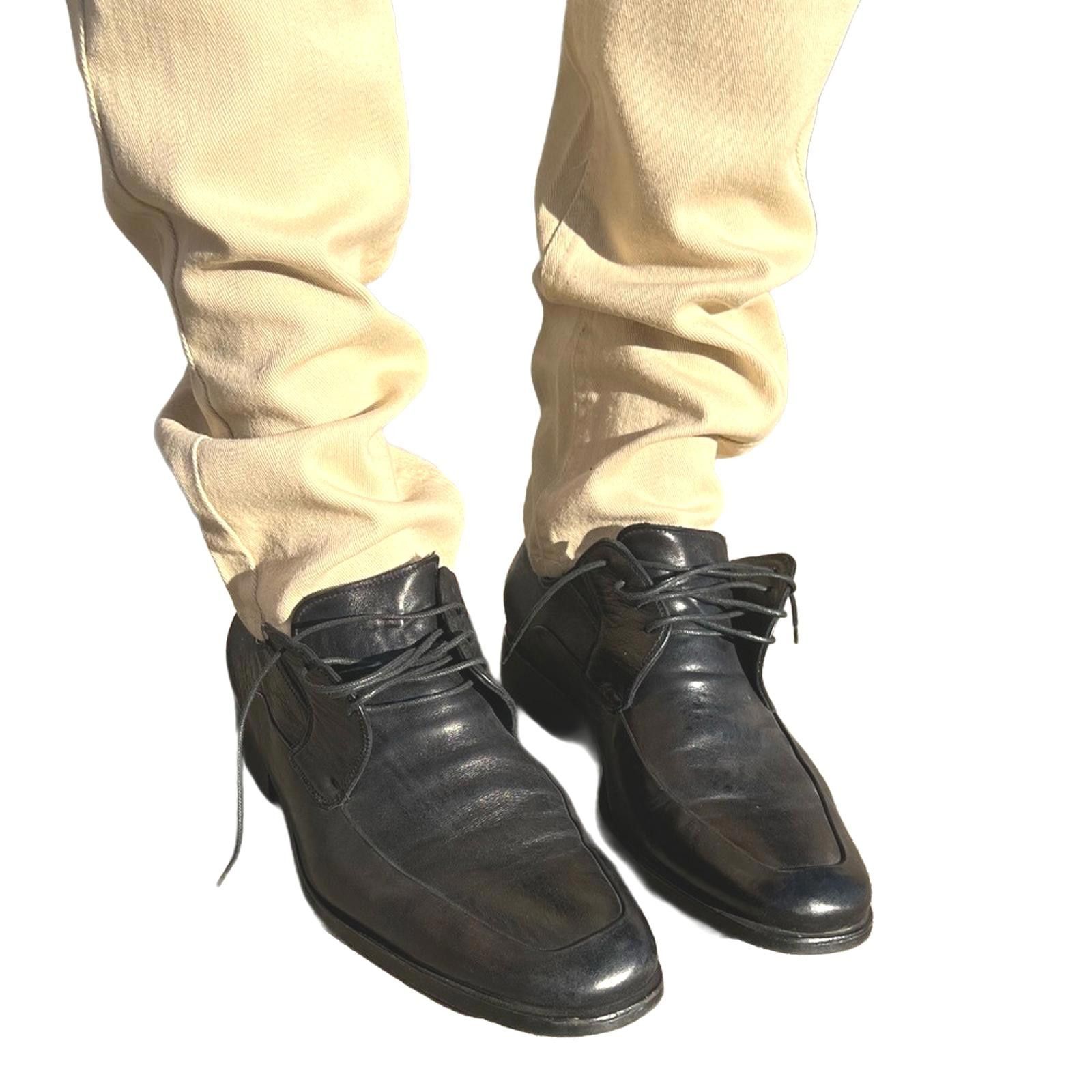 Bruno Magli Bruno Magli Black Leather Square Toe Dress Shoes 11M Size US 11 / EU 44 - 2 Thumbnail