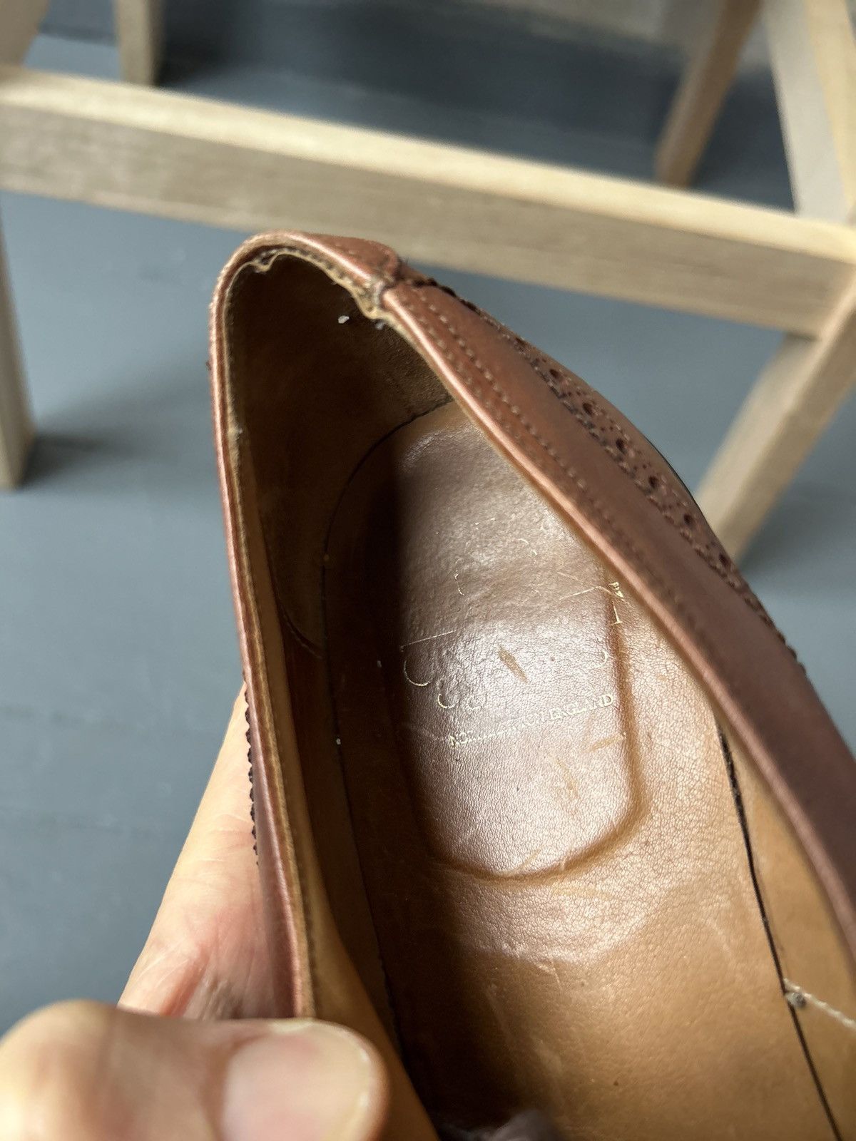 Crockett & Jones × J.M. Weston Crockett & Jones Brown Brogue Shoes Size US 9 / EU 42 - 6 Thumbnail