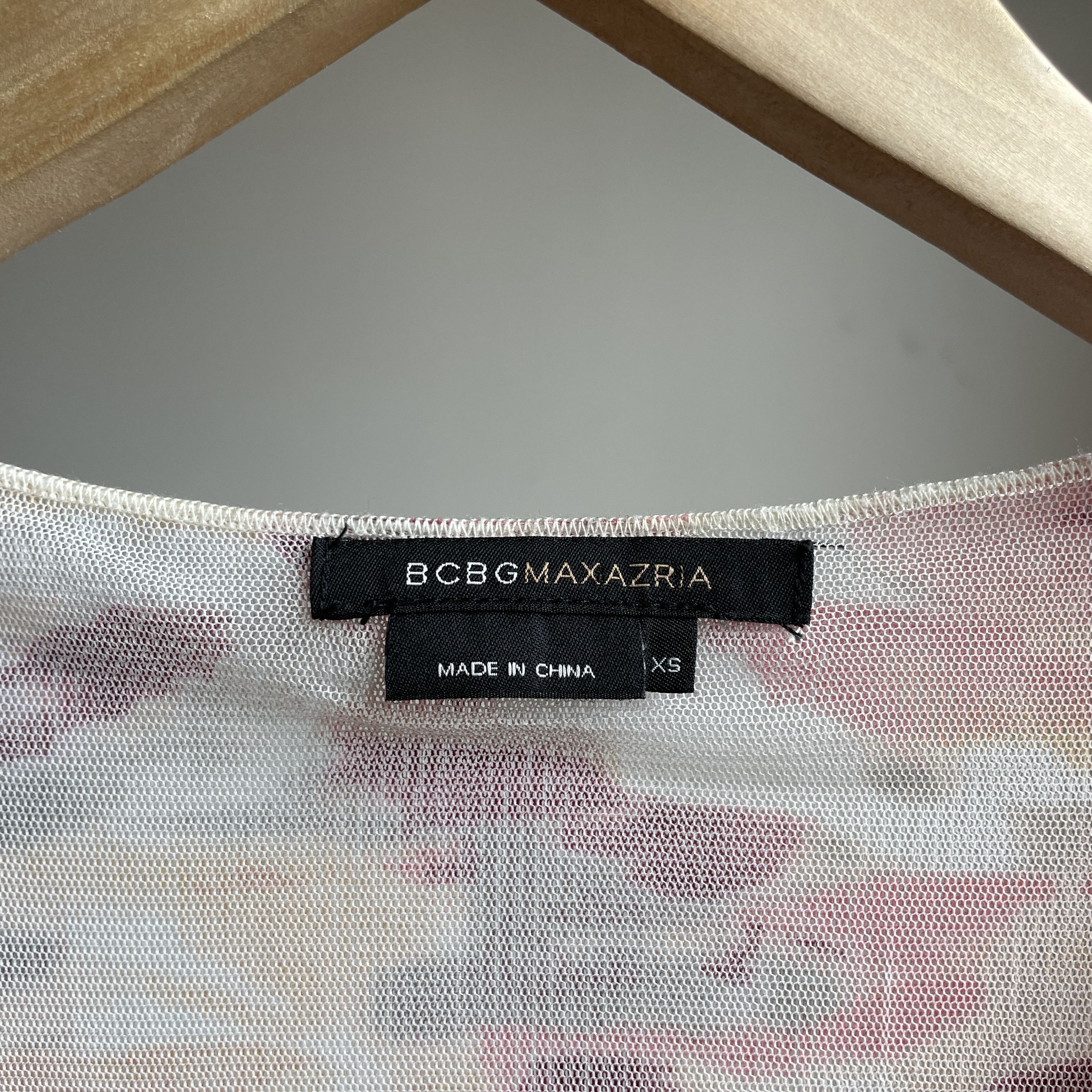 Bcbgmaxazria BCBG Max Azria Floral Tank Nylon Midi Decollete Dress Size XS / US 0-2 / IT 36-38 - 7 Thumbnail