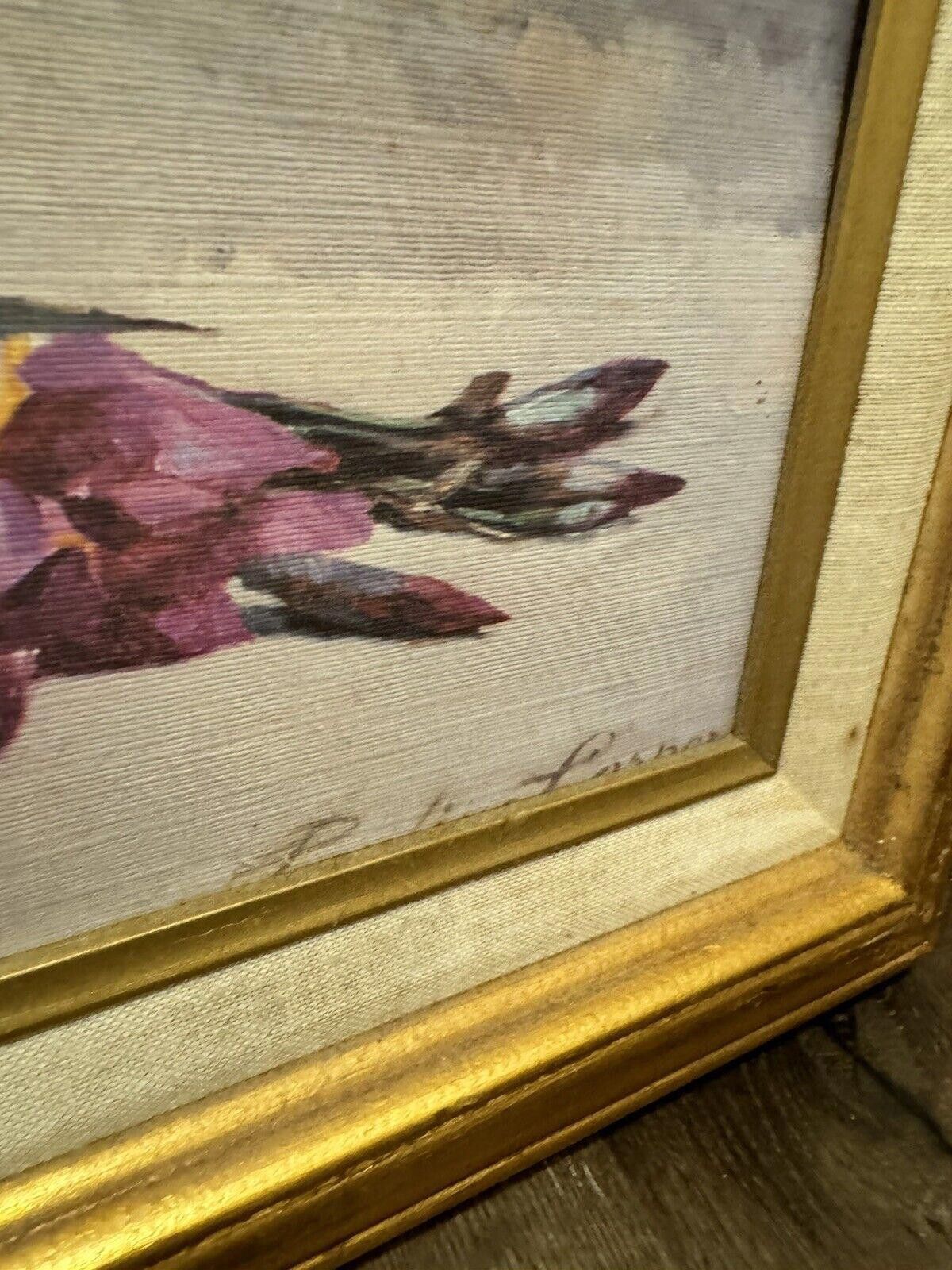 Designer Pauline Casper’s Lilac and Peonies with Irises framed Art VG Size ONE SIZE - 5 Thumbnail