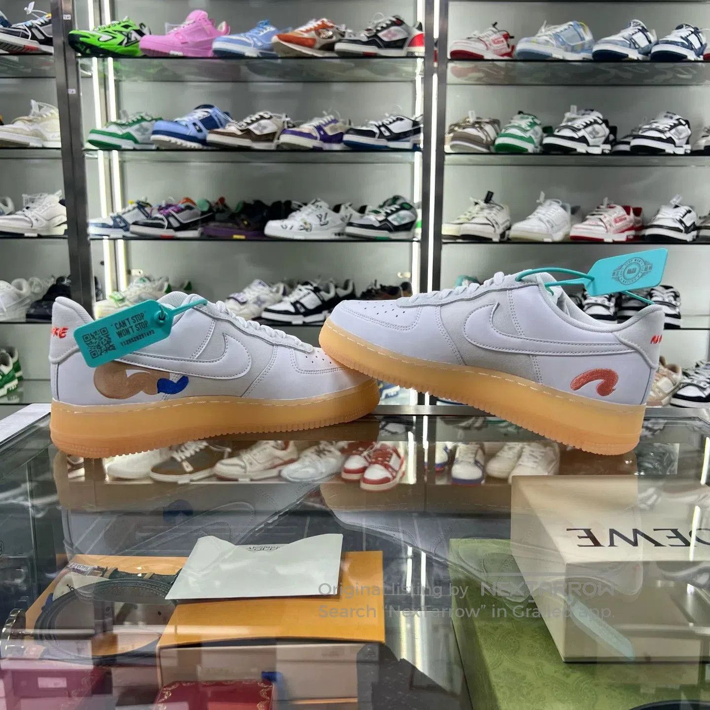 Y-3 af1 x mayumi yamse graffiti sneakers. Size US 10 / EU 43 - 4 Thumbnail