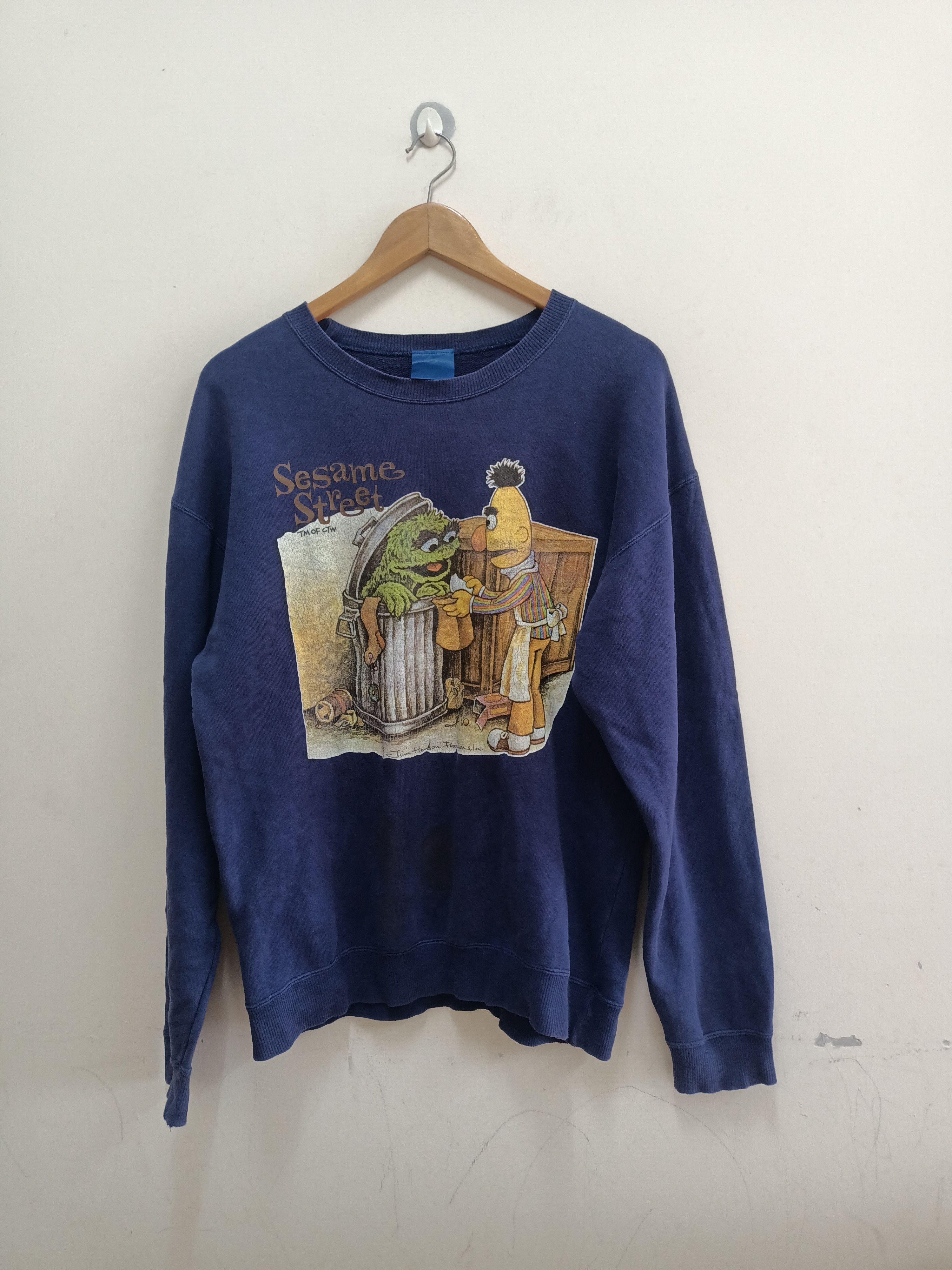 Anime Vintage Sesame Street sweatshirt by Jim Henson Productions Size US L / EU 52-54 / 3 - 1 Thumbnail