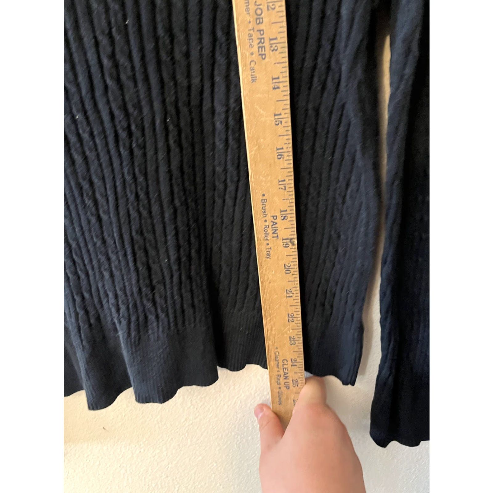 Croft & Barrow Croft and Barrow Sweater Womens XL Black Long Sleeve Turtleneck Cable Knit Size XL / US 12-14 / IT 48-50 - 4 Thumbnail