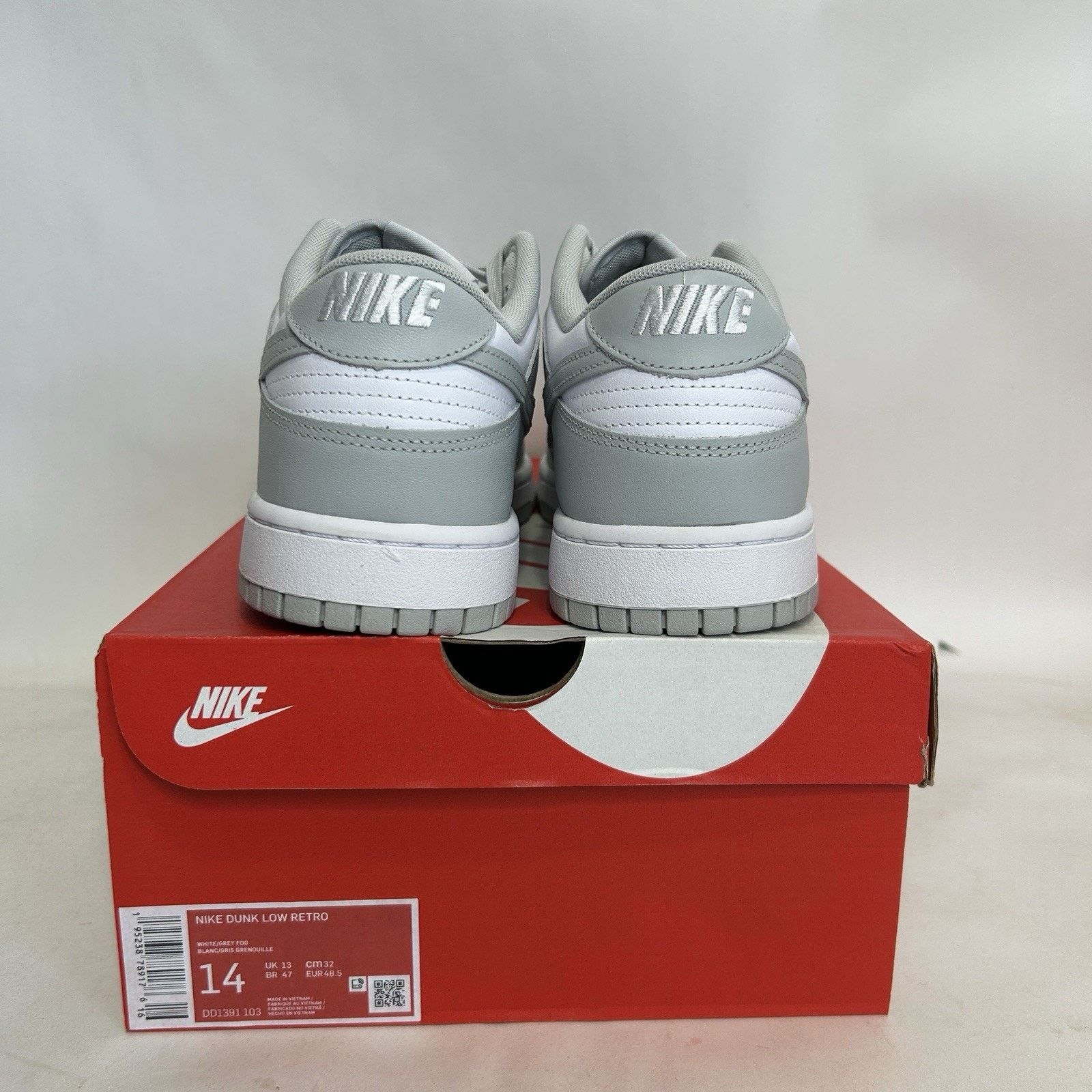 Nike Nike Dunk Low “White Grey Fog” Size US 14 / EU 47 - 3 Thumbnail