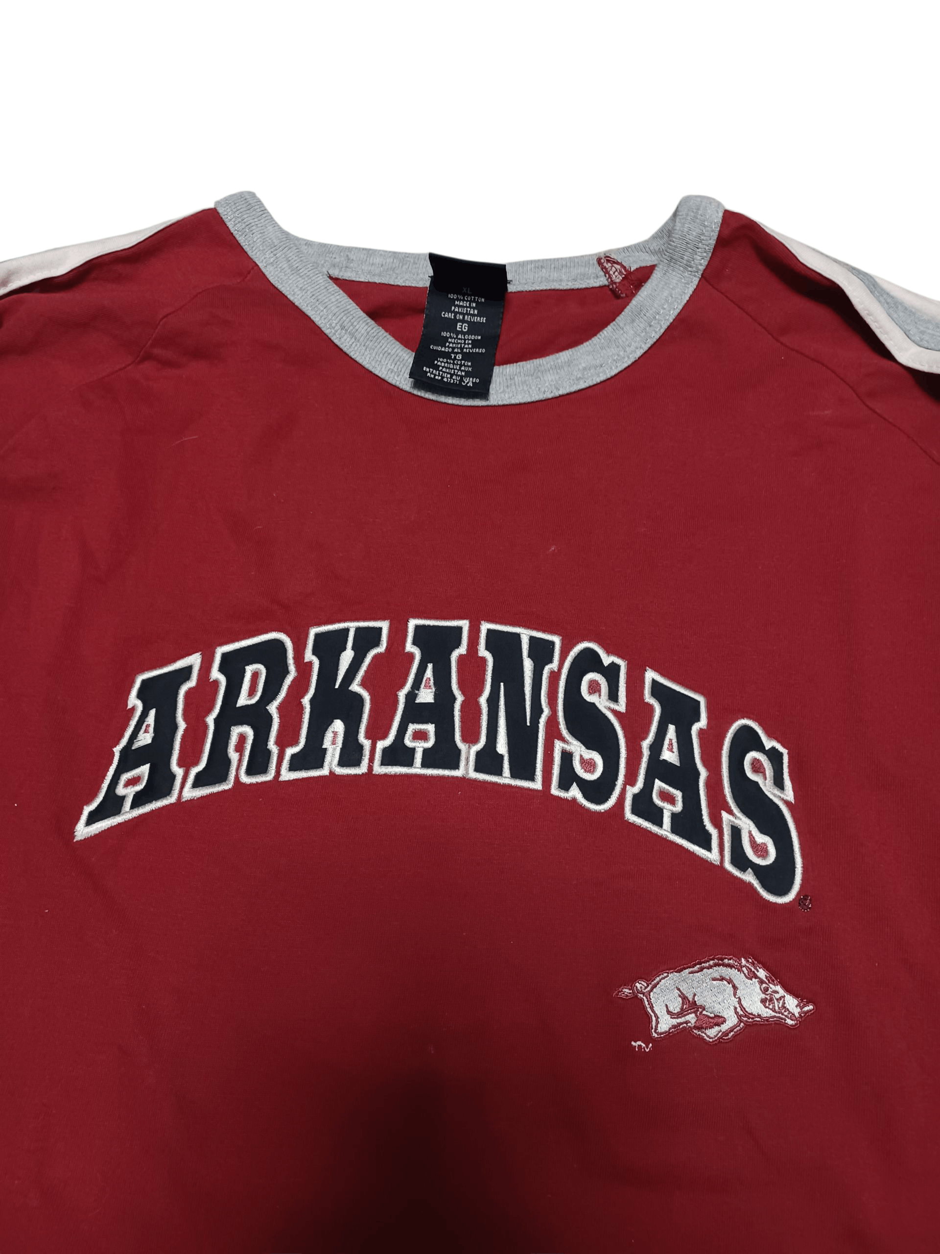 Starter ARKANSAS RAZORBACKS STARTER VINTAGE NFL LONG SLEEVE TEE Size US XL / EU 56 / 4 - 2 Thumbnail