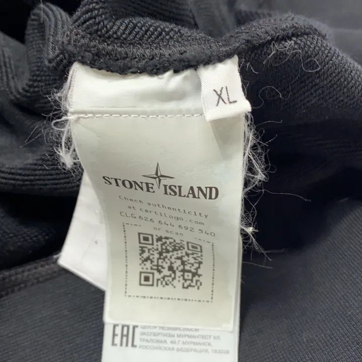 Stone Island Stone Island Black ZipUp Hoodie for Men -2506 Size US XL / EU 56 / 4 - 1 Thumbnail