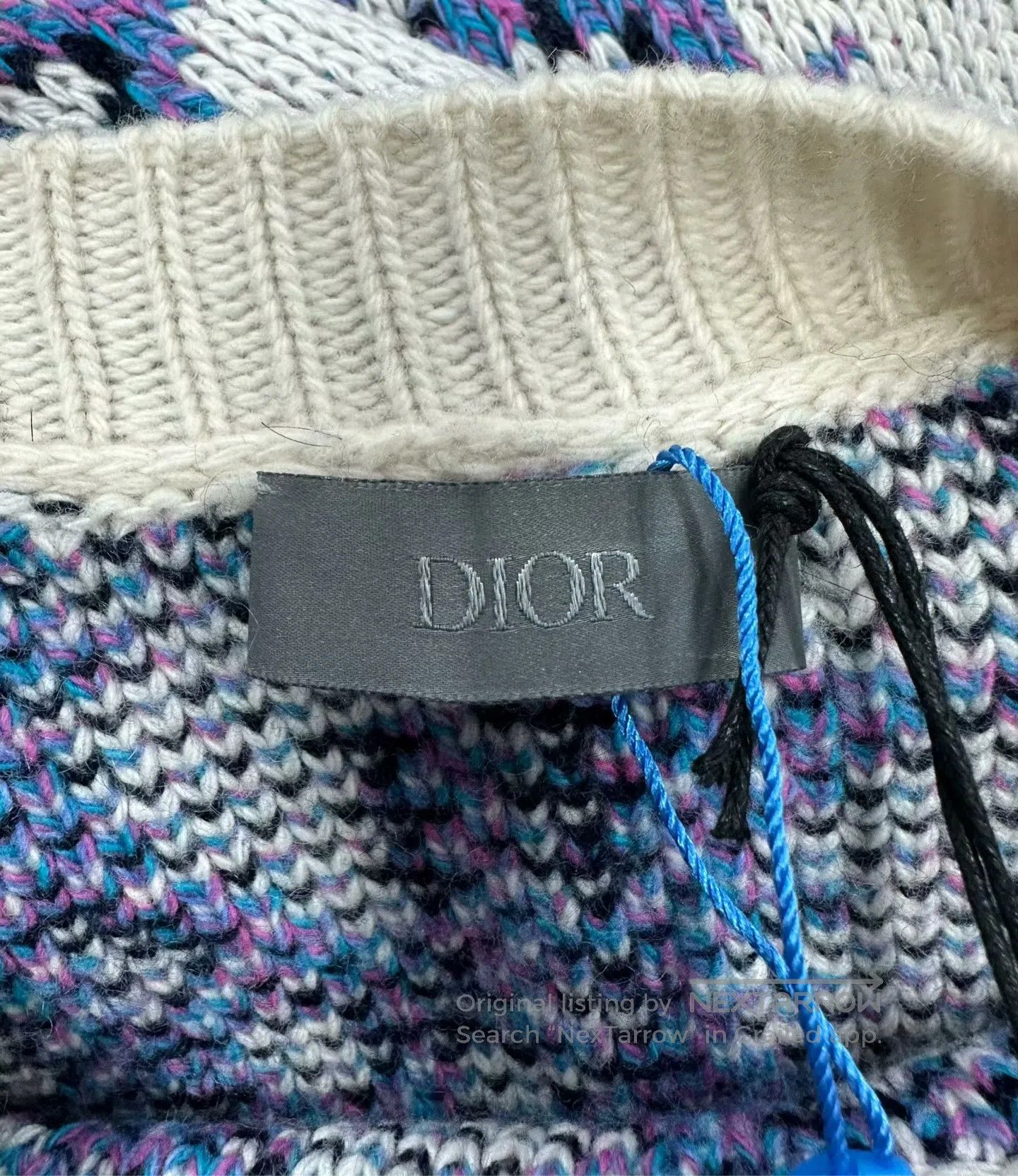 Dior Dior White and purple logo print knit sweater| Size US XS / EU 42 / 0 - 3 Thumbnail