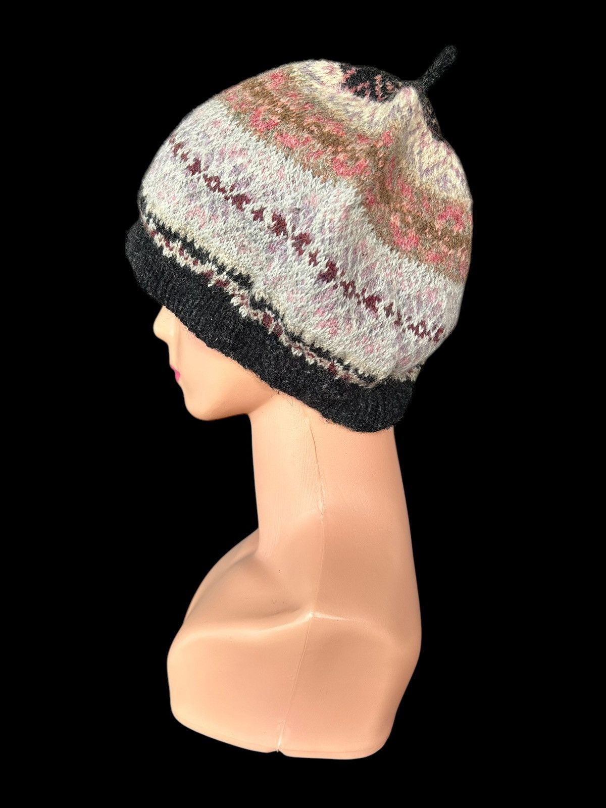 Japanese Brand × Kapital × Vintage Crochet Knitted Handmade Beanie Hats Size ONE SIZE - 4 Thumbnail