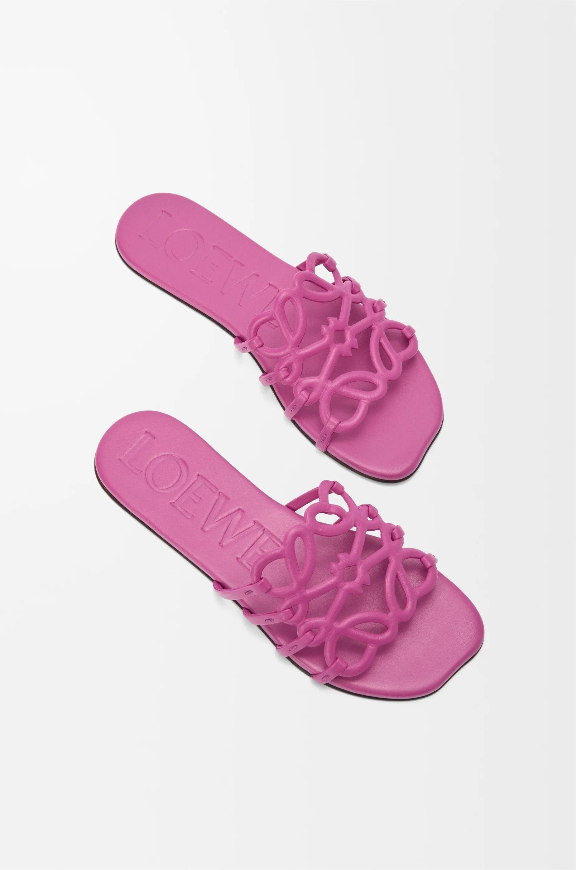 Loewe o1in1g0426 Petal Anagram Slides in Fuchsia Size US 9 / IT 39 - 4 Thumbnail