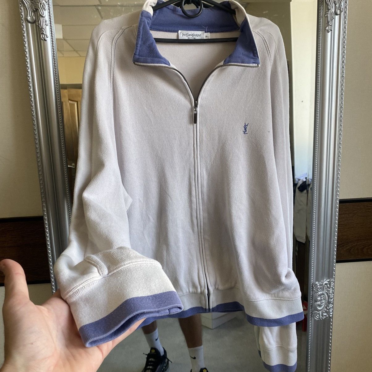 Yves Saint Laurent Vintage YSL Yves Saint Laurent Zip Up sweater Size US XL / EU 56 / 4 - 2 Thumbnail
