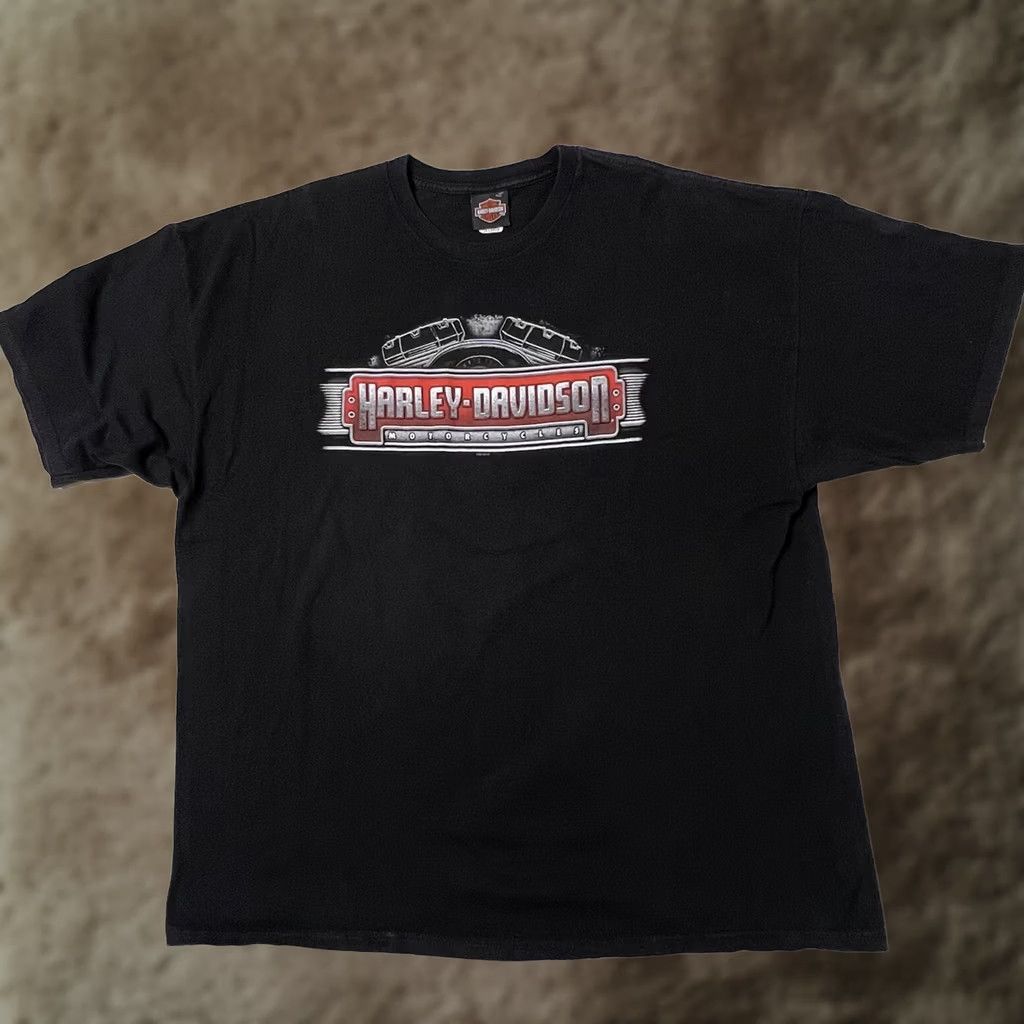Harley Davidson Harley-Davidson Tampa Florida T Shirt Size 3XL Black Short Sleeve Double-Sided Logo, American, Biker, Motorcycle, USA Mens Size US XXL / EU 58 / 5 - 1 Thumbnail