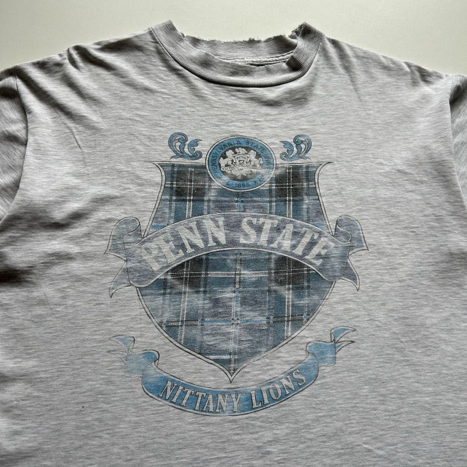 NCAA Vintage Penn State Nittany Lions Shirt XL Gray 90s NCAA Rare Size US XL / EU 56 / 4 - 2 Thumbnail