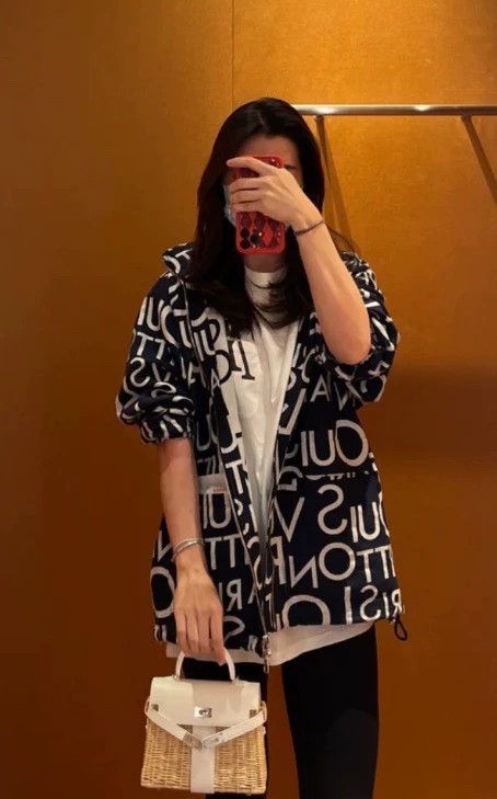 Louis Vuitton LOUIS VUITTON Blue Full Print Bombardment Jacket Size US L / EU 52-54 / 3 - 4 Thumbnail