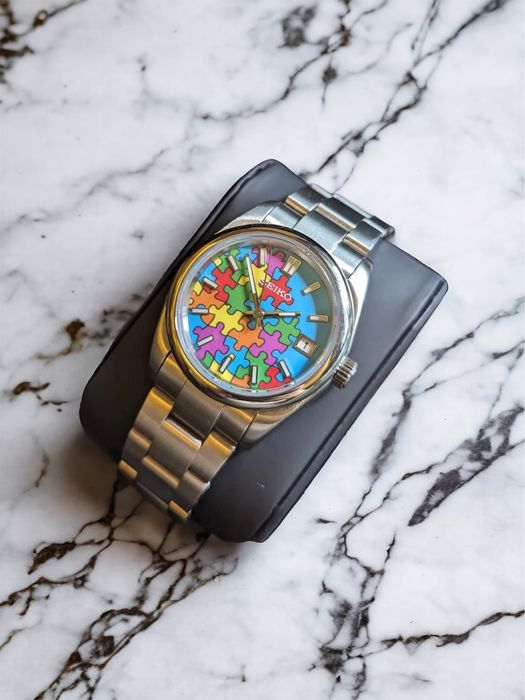 Seiko Seiko Mod Oyster Perpetual Puzzle Dial 36mm Steel Watch Grailed