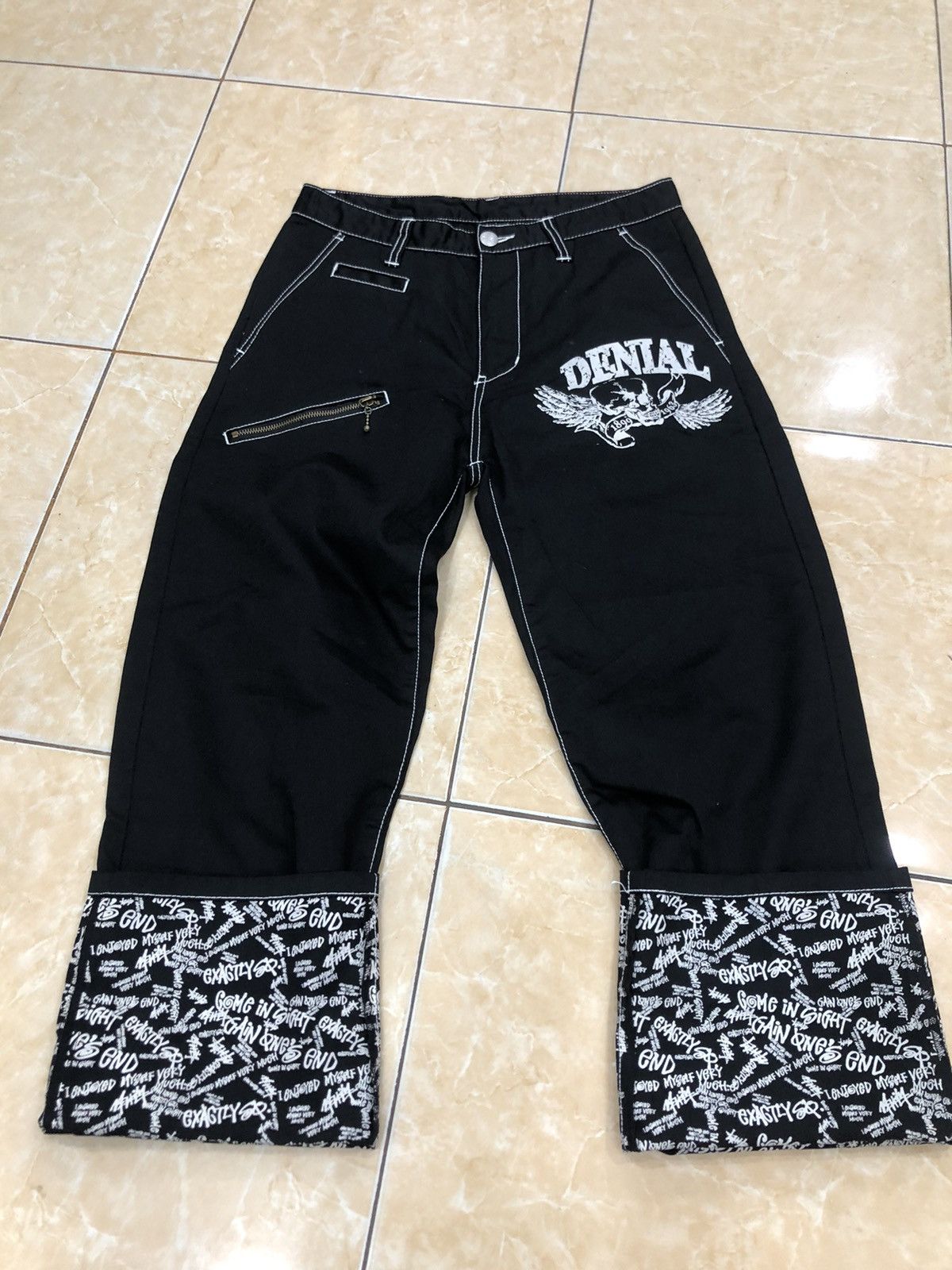 Beauty Beast × Japanese Brand Denial Poem Gothic Stussy Style Pants Size US 31 - 6 Thumbnail