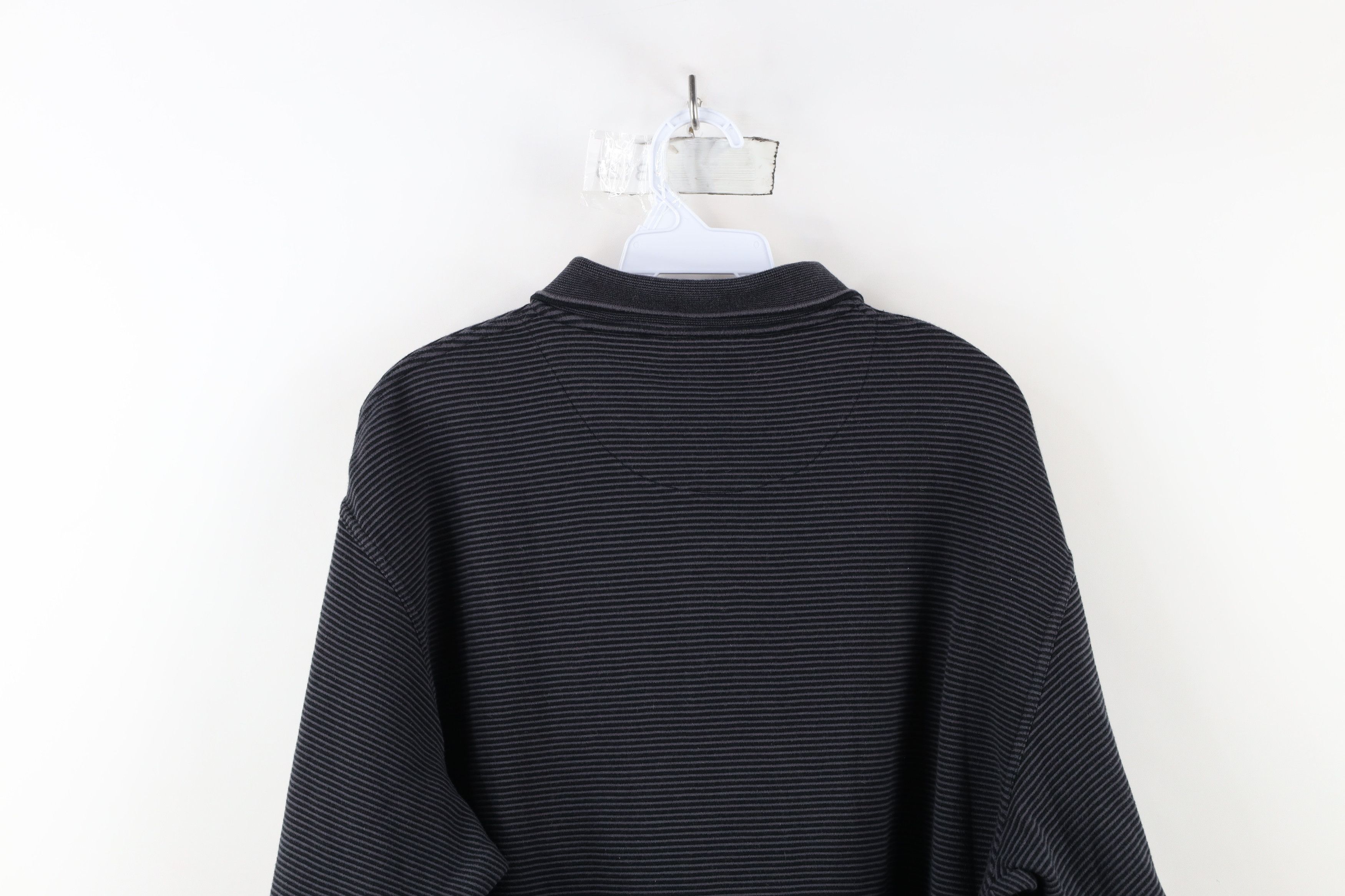 Vintage Vintage 90s Streetwear Ribbed Knit Long Sleeve Rugby Polo Size US XL / EU 56 / 4 - 11 Thumbnail