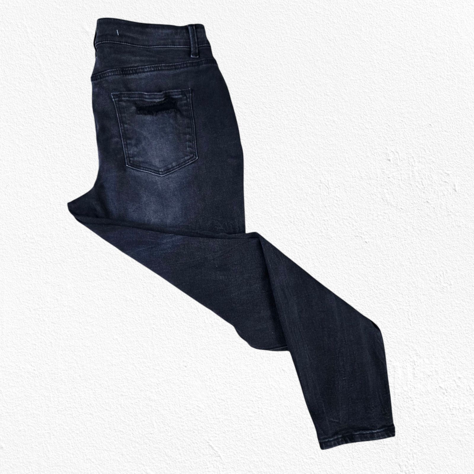 Other Black Distressed High Rise Skinny Jeans Size 14 Short Size 36" / US 14 / IT 50 - 7 Thumbnail