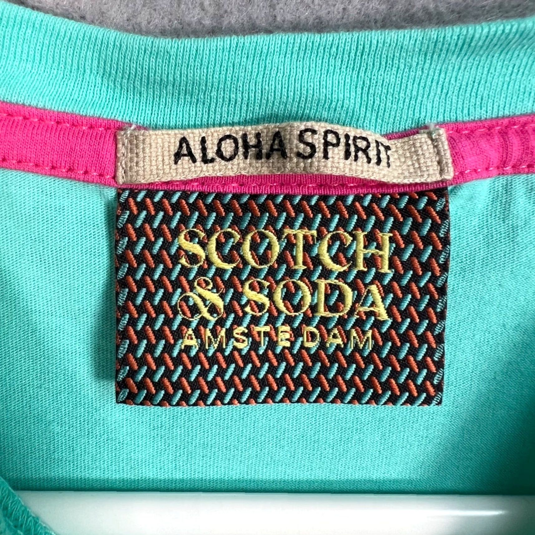 Scotch & Soda Scotch & Soda Mens Small Aloha Spirit T-Shirt Blue 100% Cotton Shirt Short Sleeve Crew Neck 100% Cotton Summer Spring Mens Size US S / EU 44-46 / 1 - 3 Thumbnail