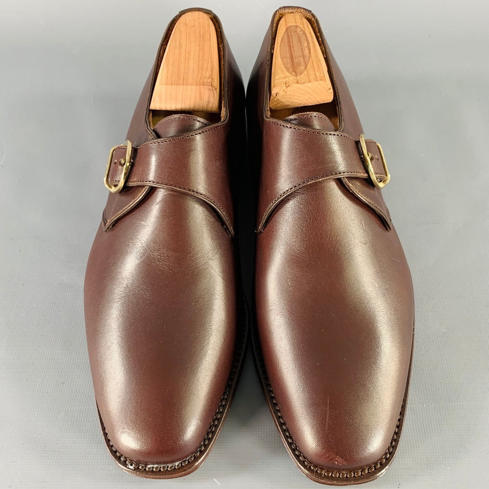 Aigner AIGNER Size 9.5 Brown Leather Monk Strap Loafers Shoes Size US 9.5 / IT 39.5 - 4 Thumbnail