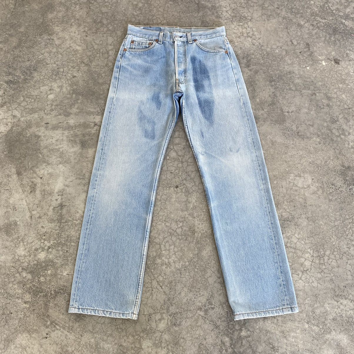 Levi's Vintage Late 80’s Levis 501 Faded Blue Jeans Size US 29 - 2 Thumbnail